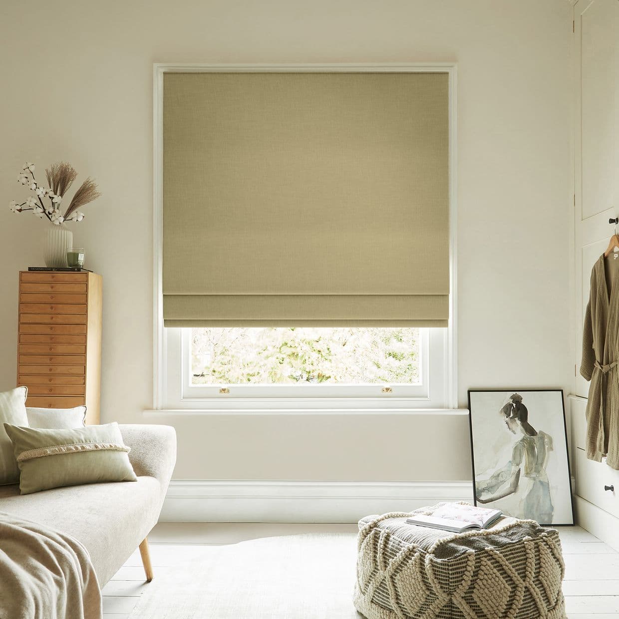 Serene Wasabi Roman Blind
