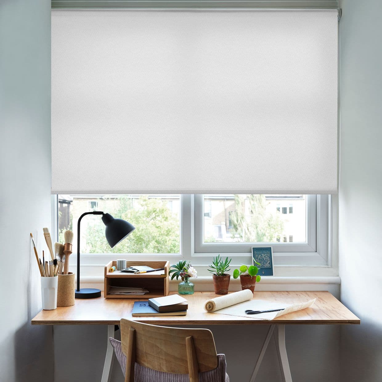 Hexham White Roller Blind