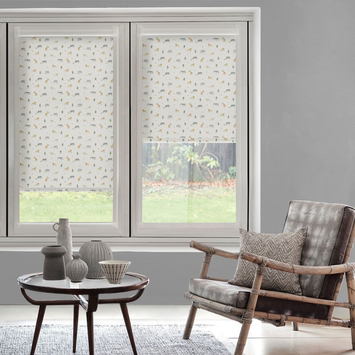 Safari Blackout Jungle Perfect Fit Roller blind