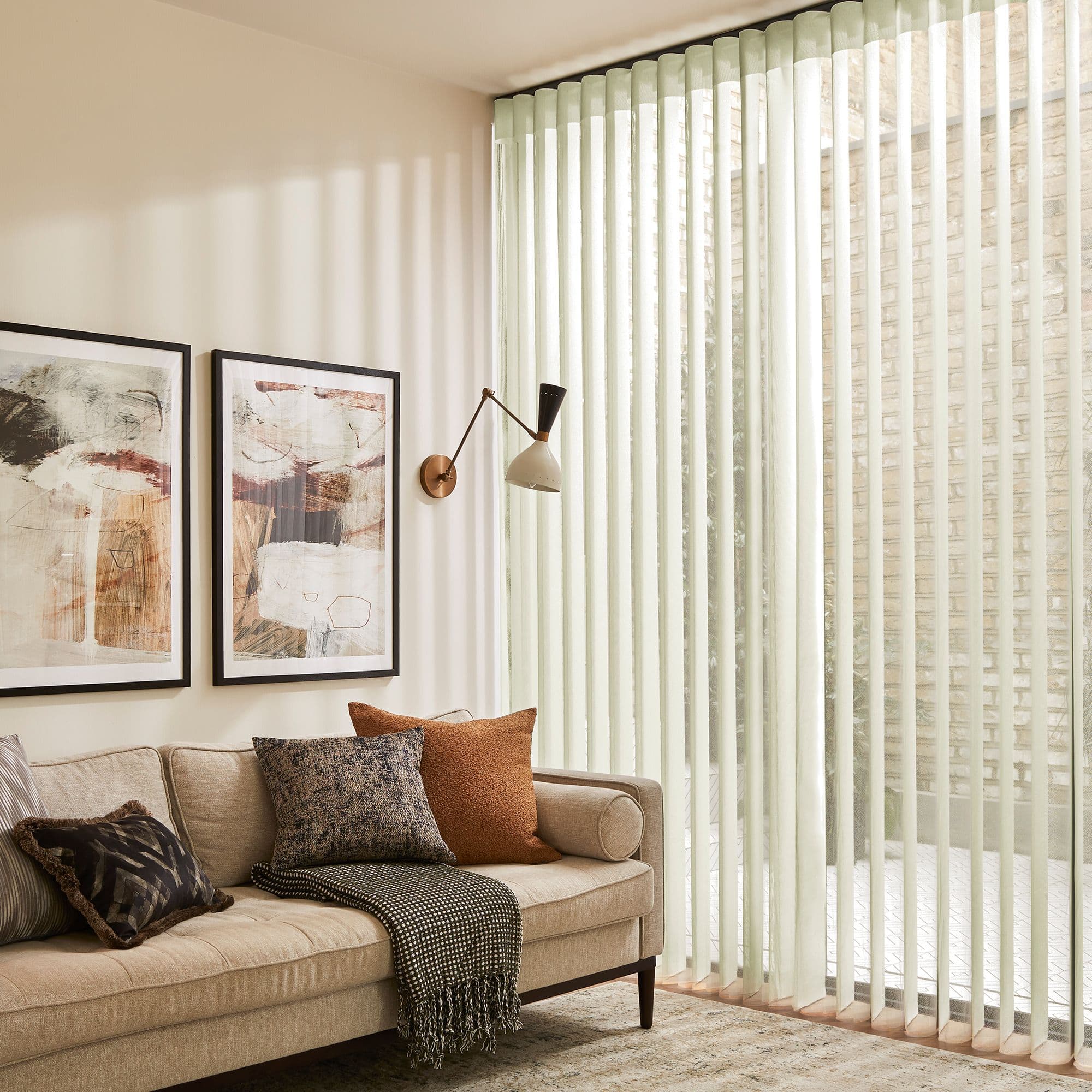 Sunlit Cream Diffused Vertical blind