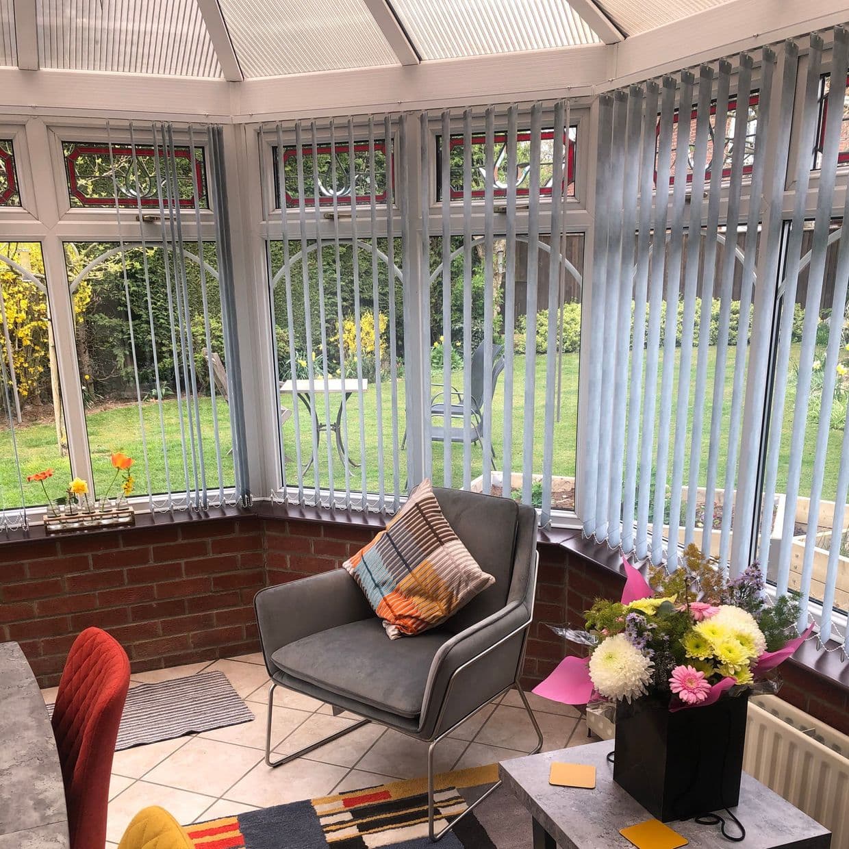 Malin Light Grey Conservatory Vertical Blind