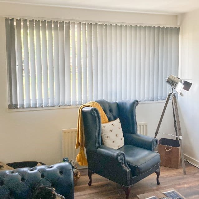 Reber Silver Vertical Blind