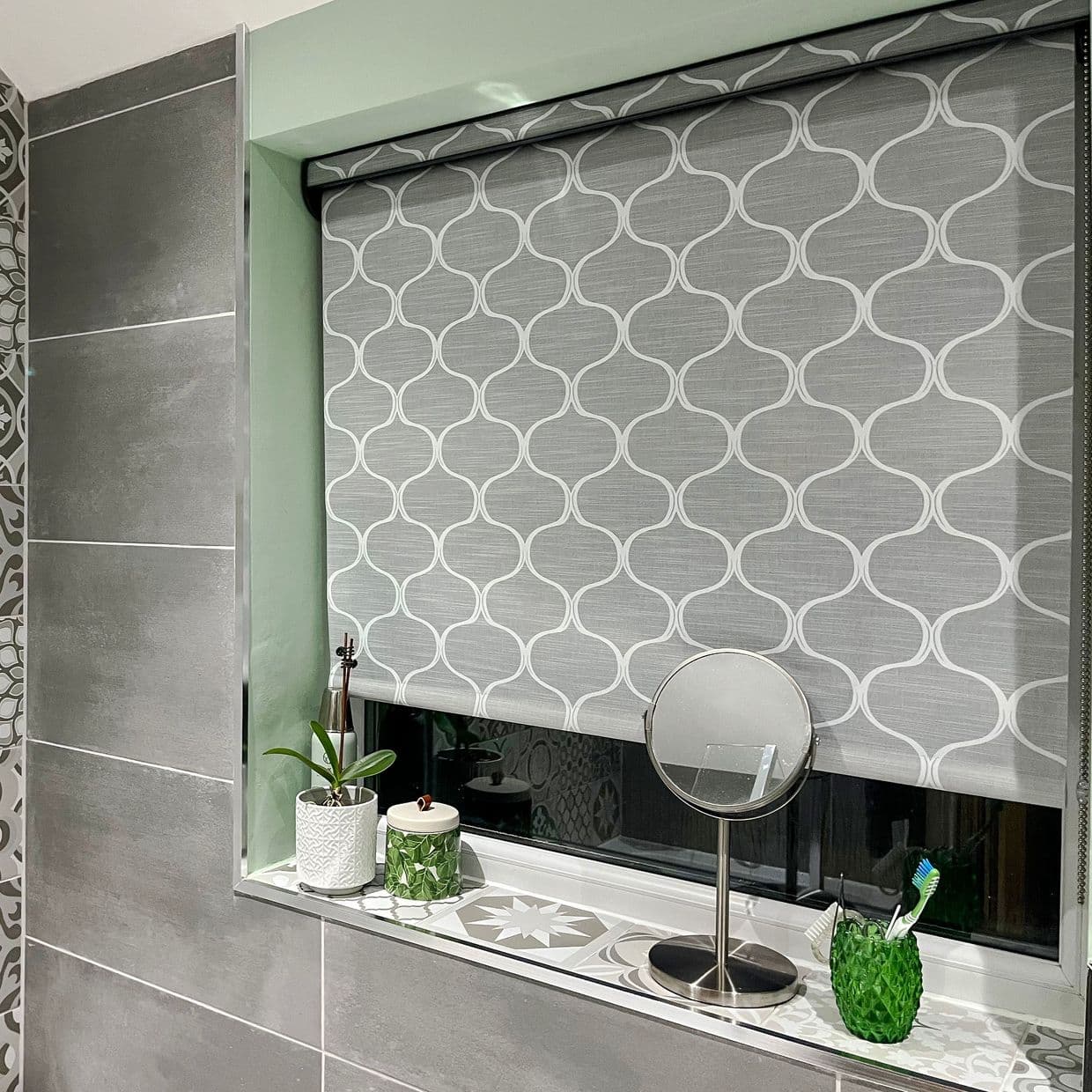 Tapestry Slate Roller Blind