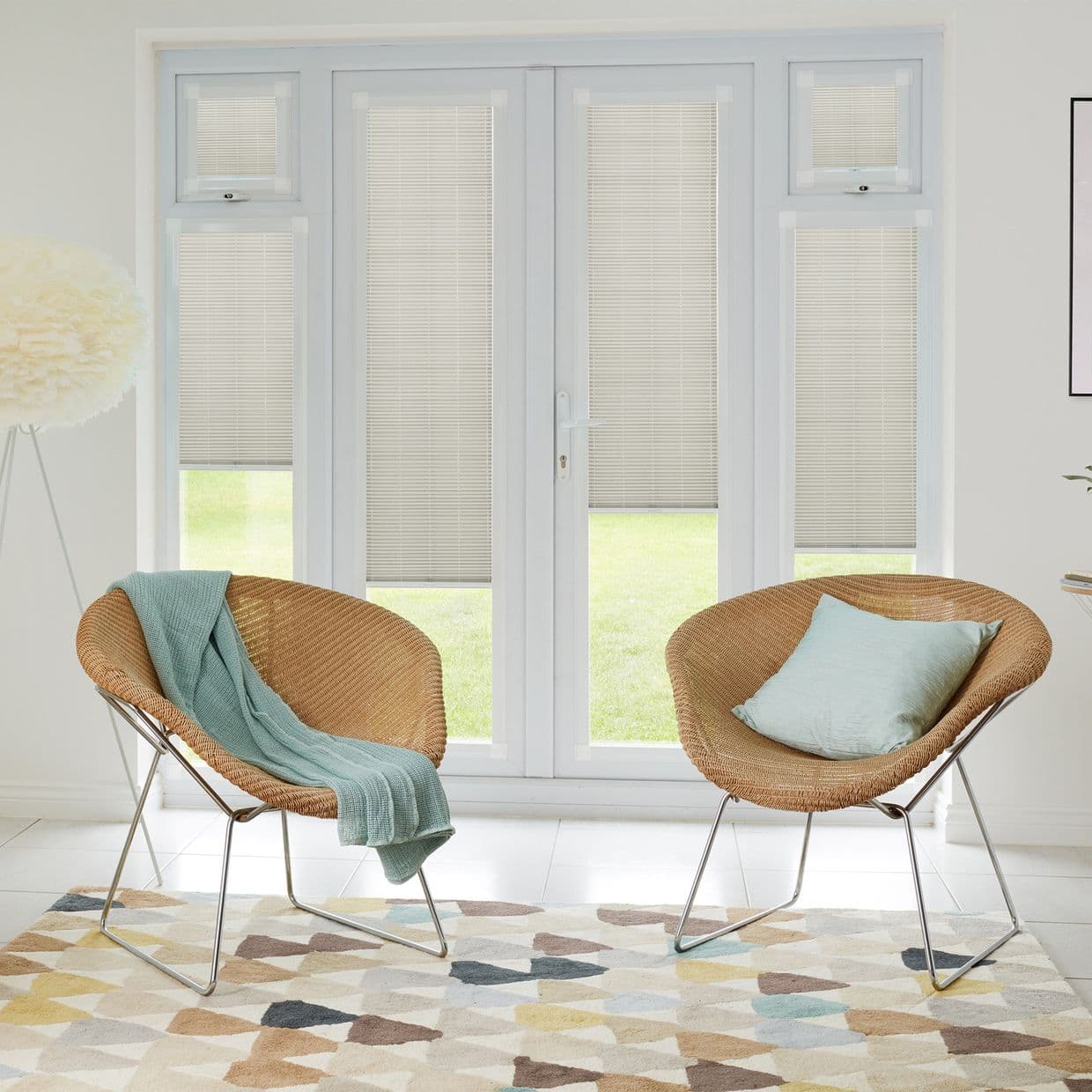 Thermashade Blackout Soft Beige Perfect fit Pleated blind