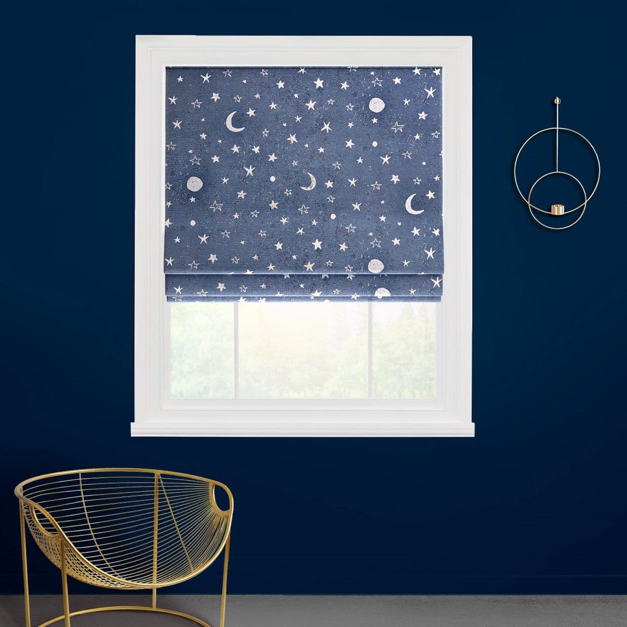 Twilight Midnight Roman blind