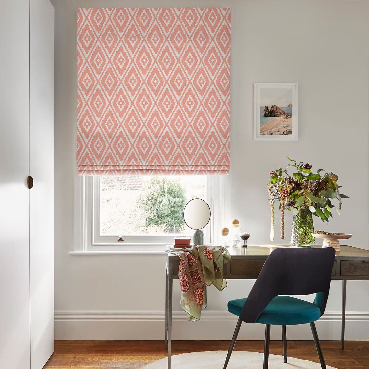Mali Coral Roman Blind