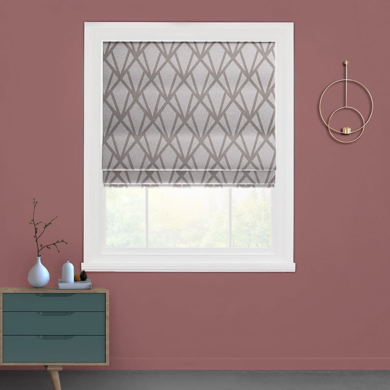 Dimension Pewter Roman blind