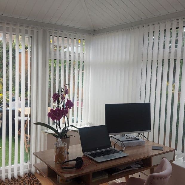 Malin White Vertical Blind