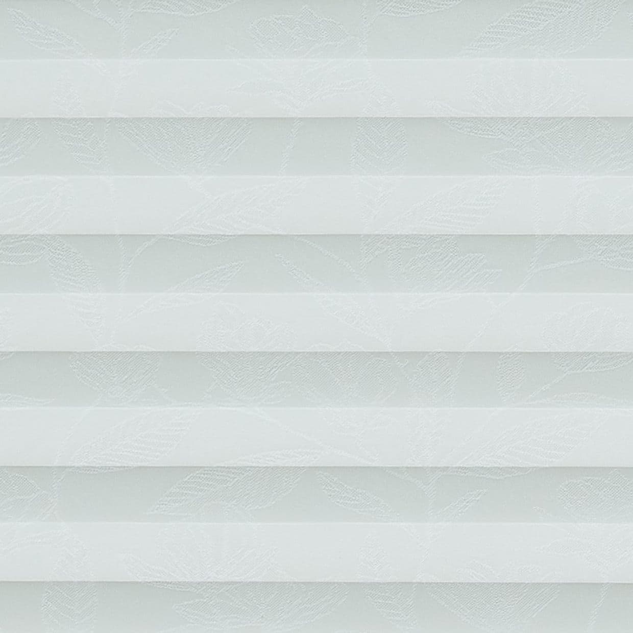 Botanic White Pleated Blind