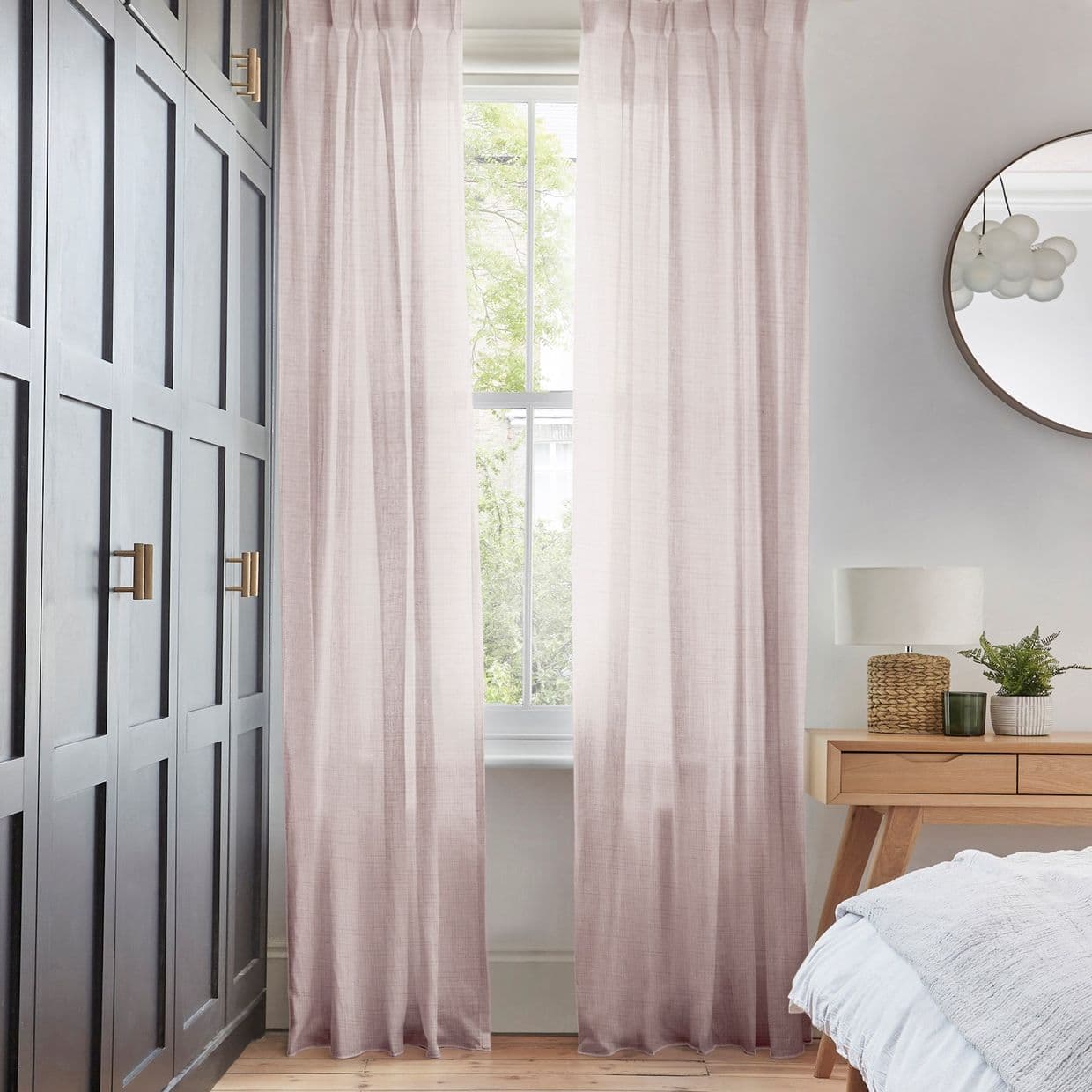 Serenity Mauve Voile Curtain