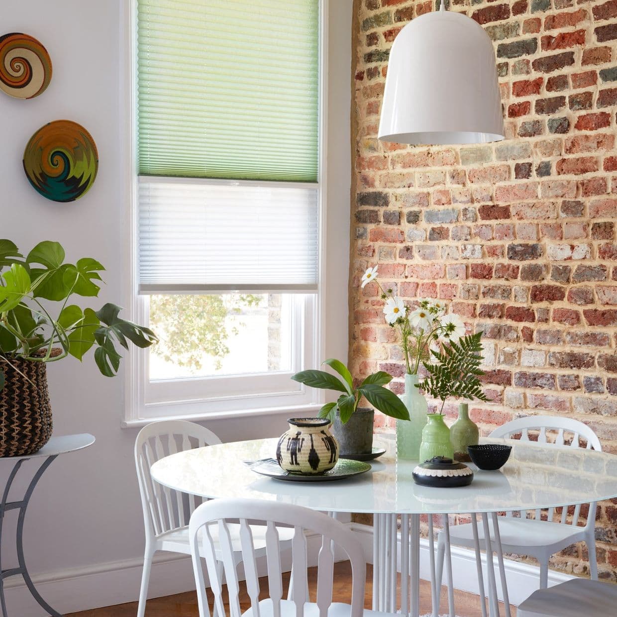 Crush Mist Green Pleated Blind