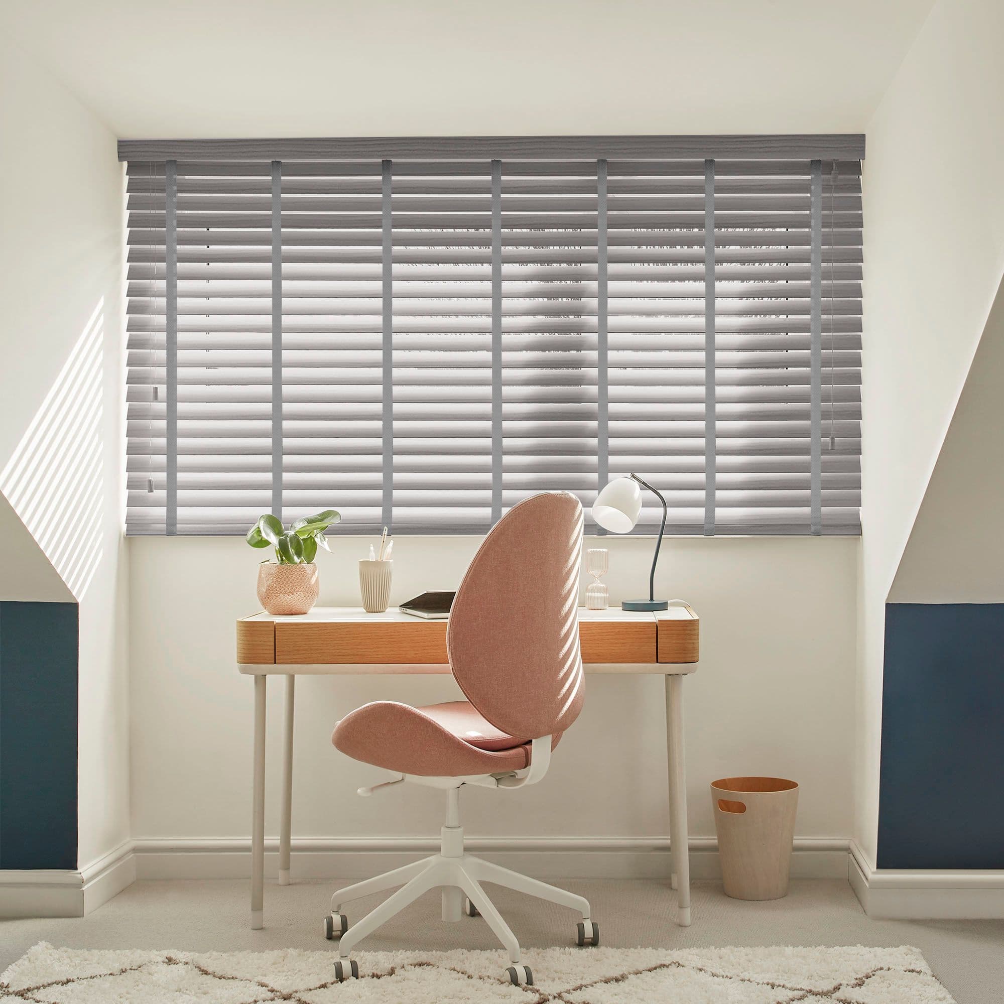 Illusions Smoke Faux Wood Venetian