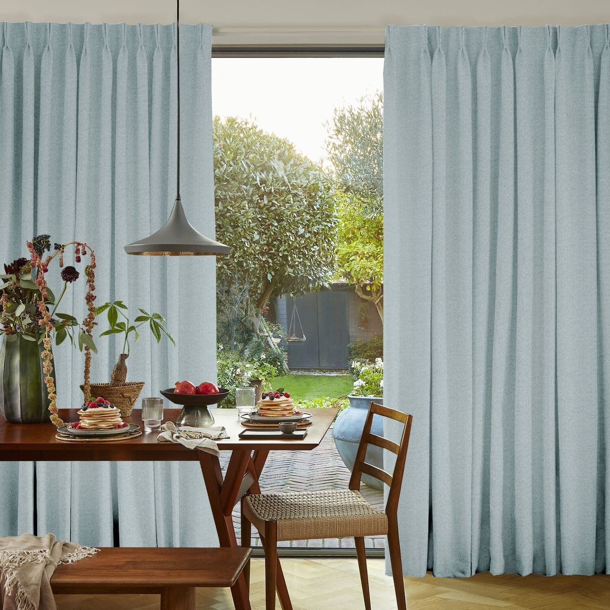 Clarence Sky Blue Curtain