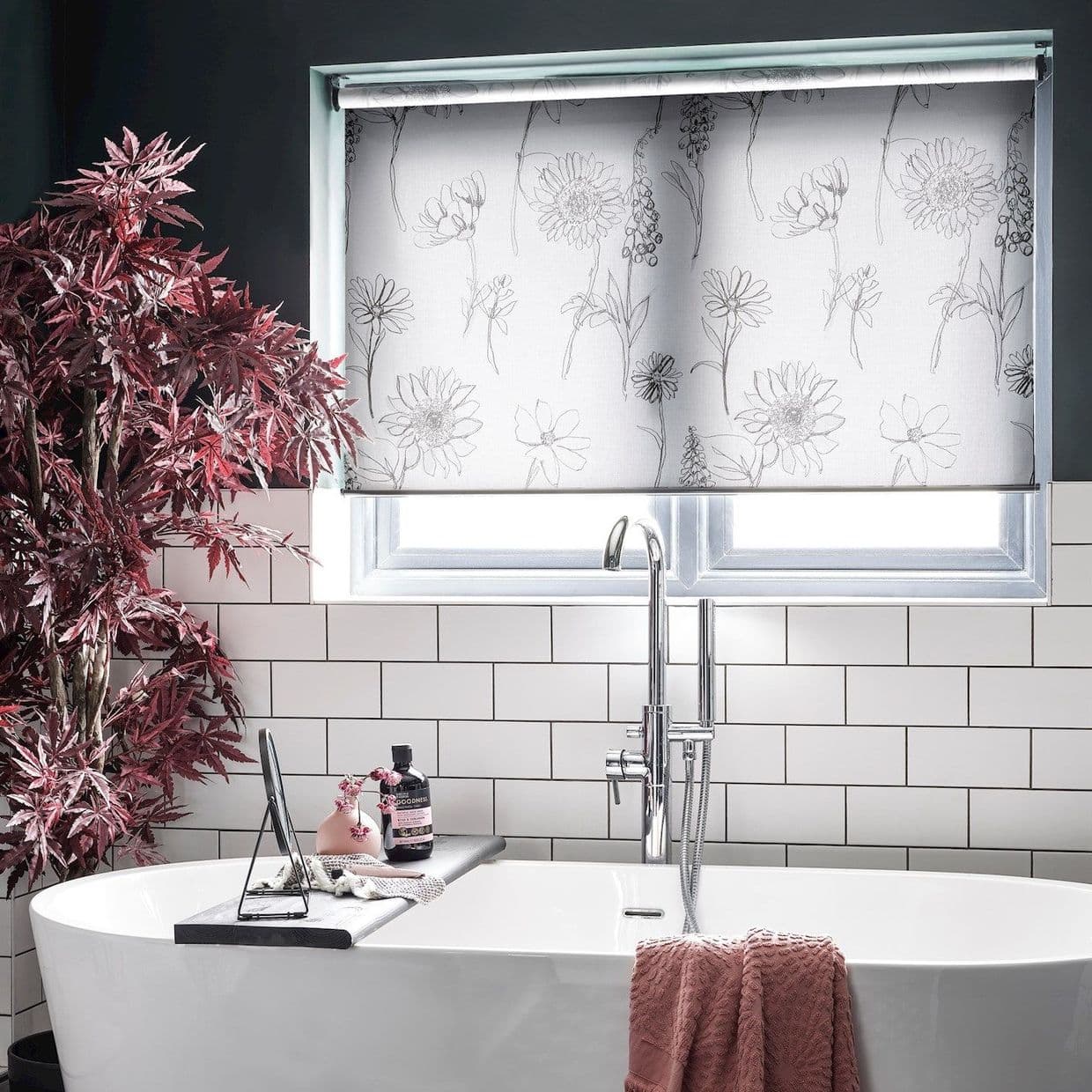 Pippa Ink Roller Blind