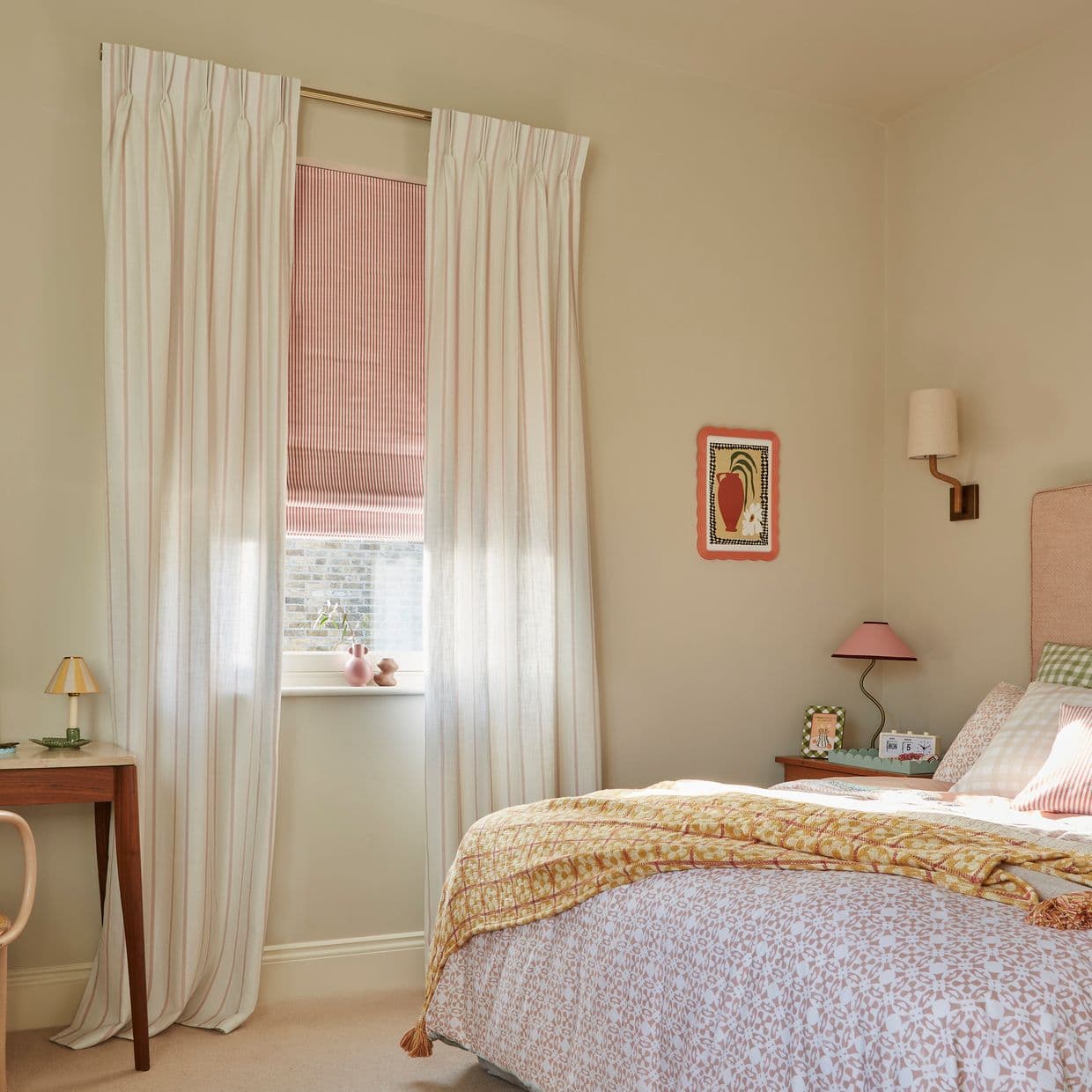 Linen Blanc Natural Curtain
