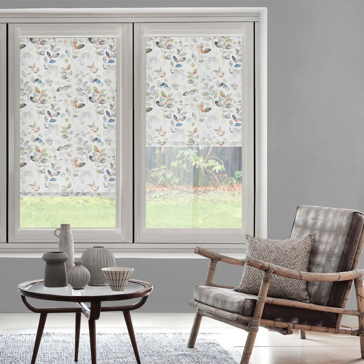 Matilda Blackout Oyster Perfect Fit Roller blind