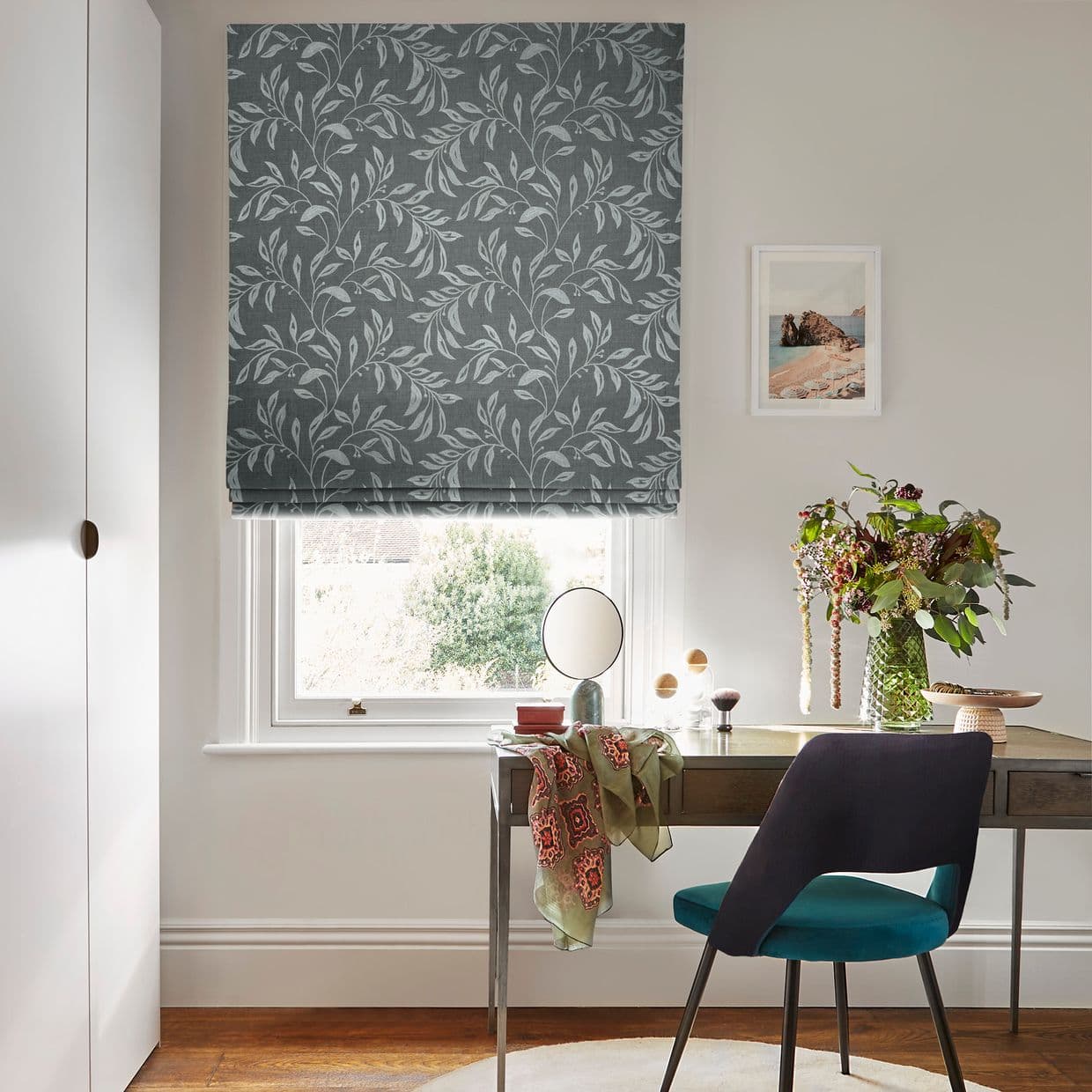 Seraphina Slate Roman blind