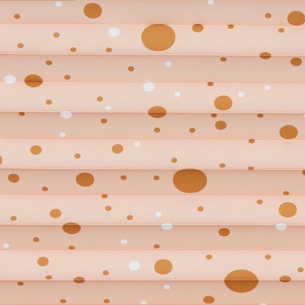Sparkle Dots Pink Gold Perfect fit Pleated blind