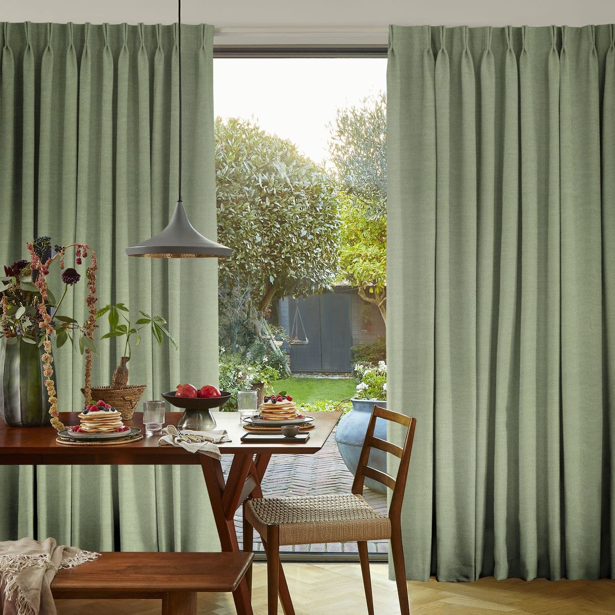Pearl Olive Curtain