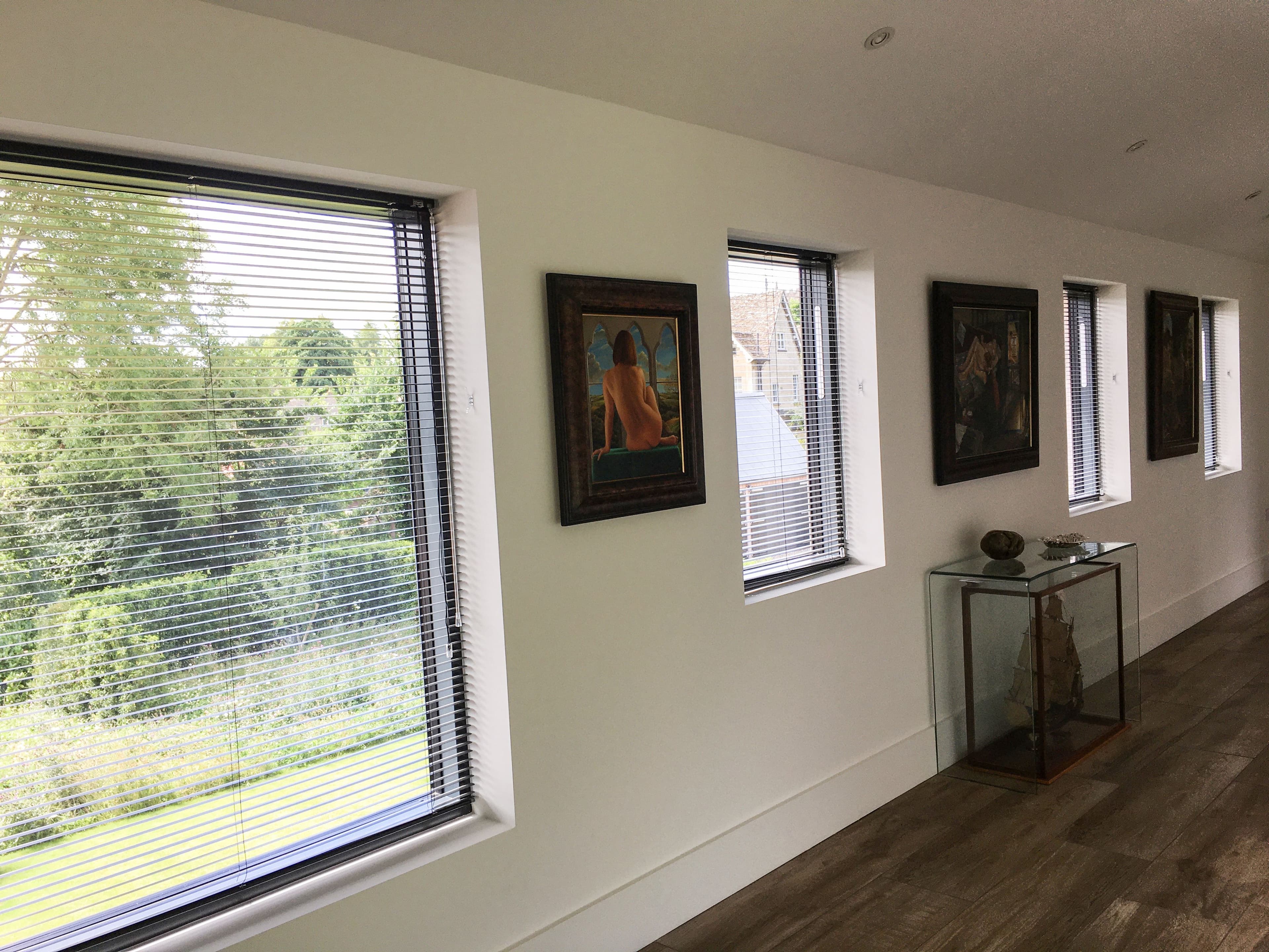 Portfolio White Venetian blind