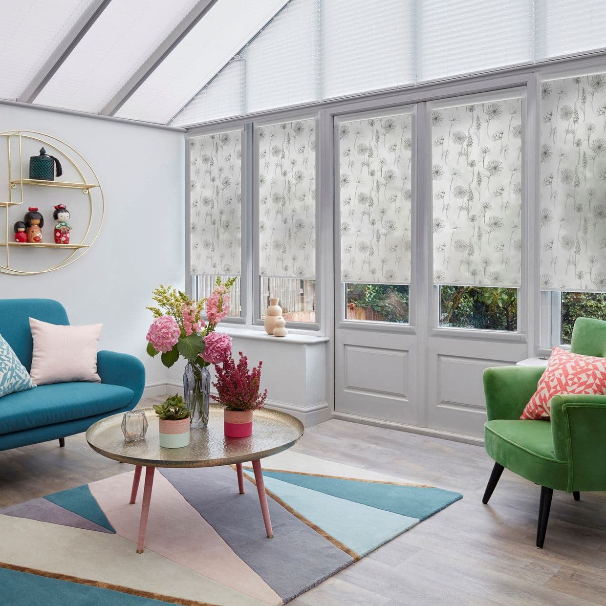 Pippa Ink Conservatory Roller blind