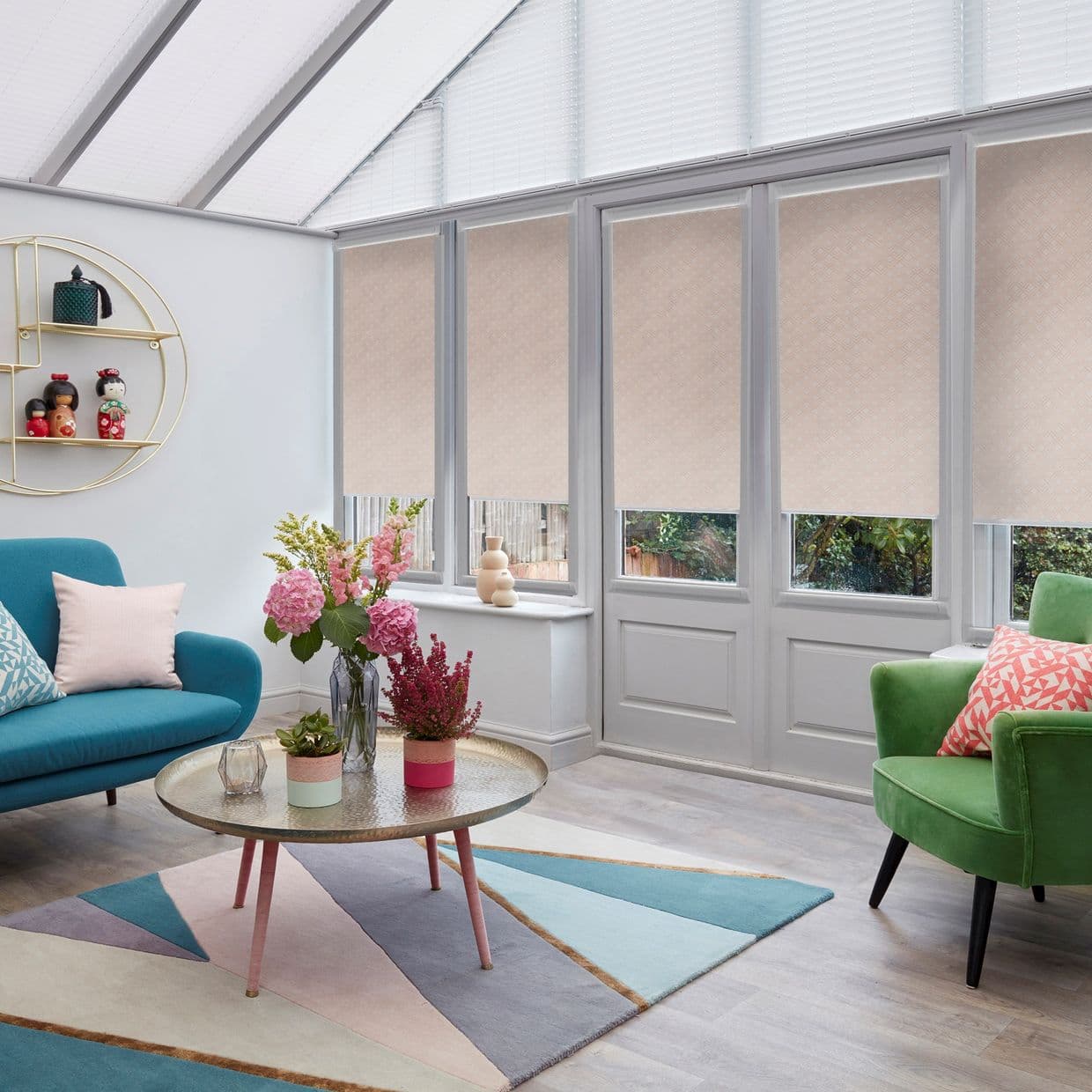Milan Copper Conservatory Roller blind