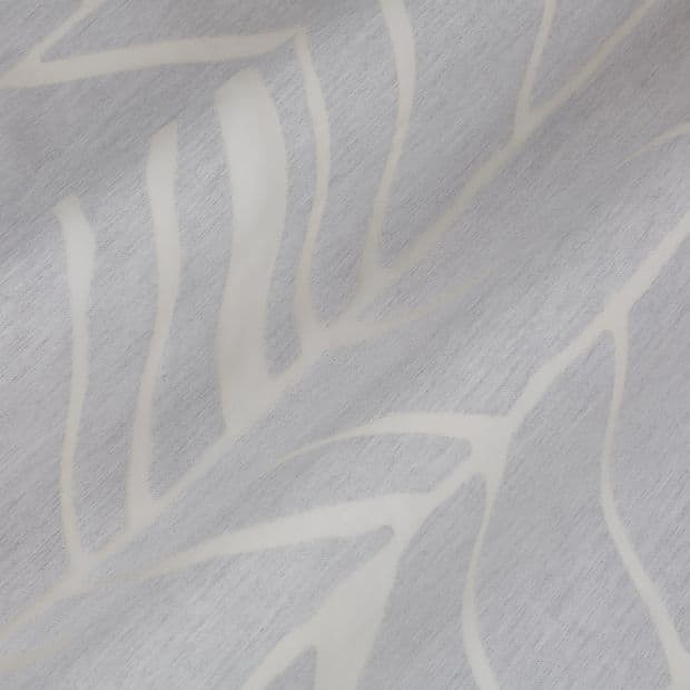 Alpine Silver Voile Roman Blind