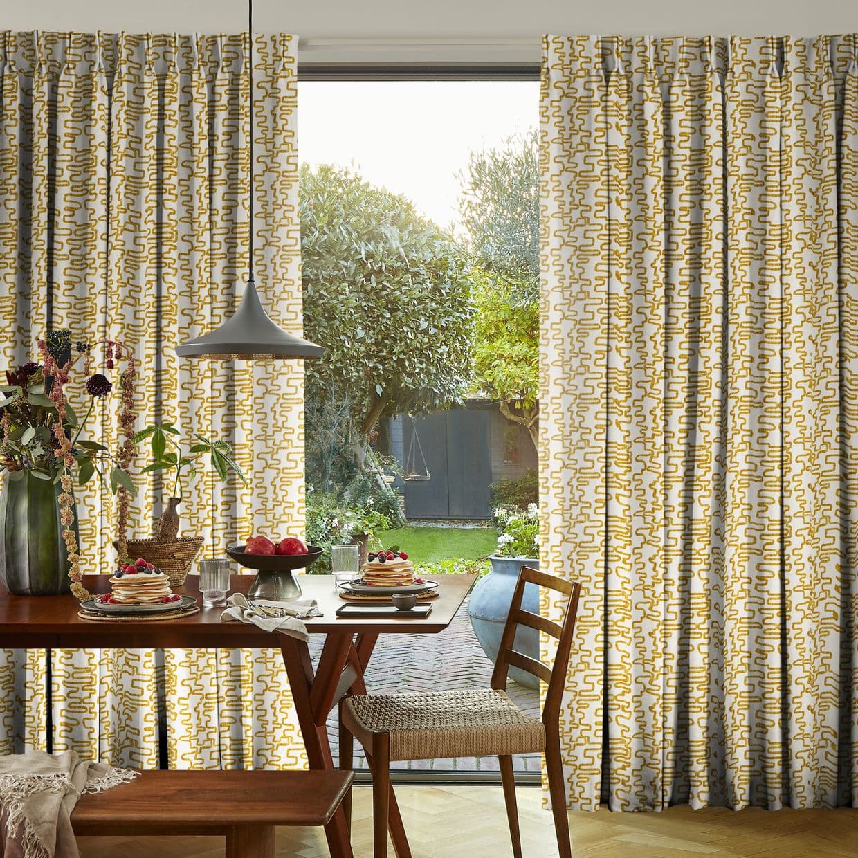 Wirl Chartreuse Curtain