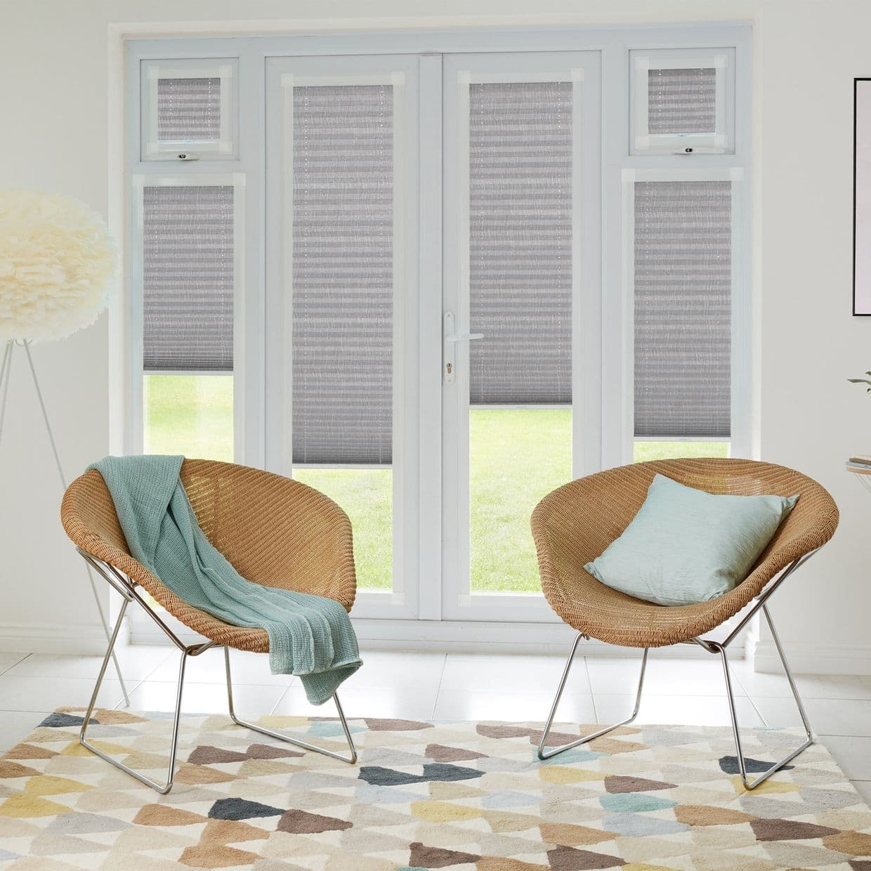 Revolve Grey Perfect fit Pleated blind