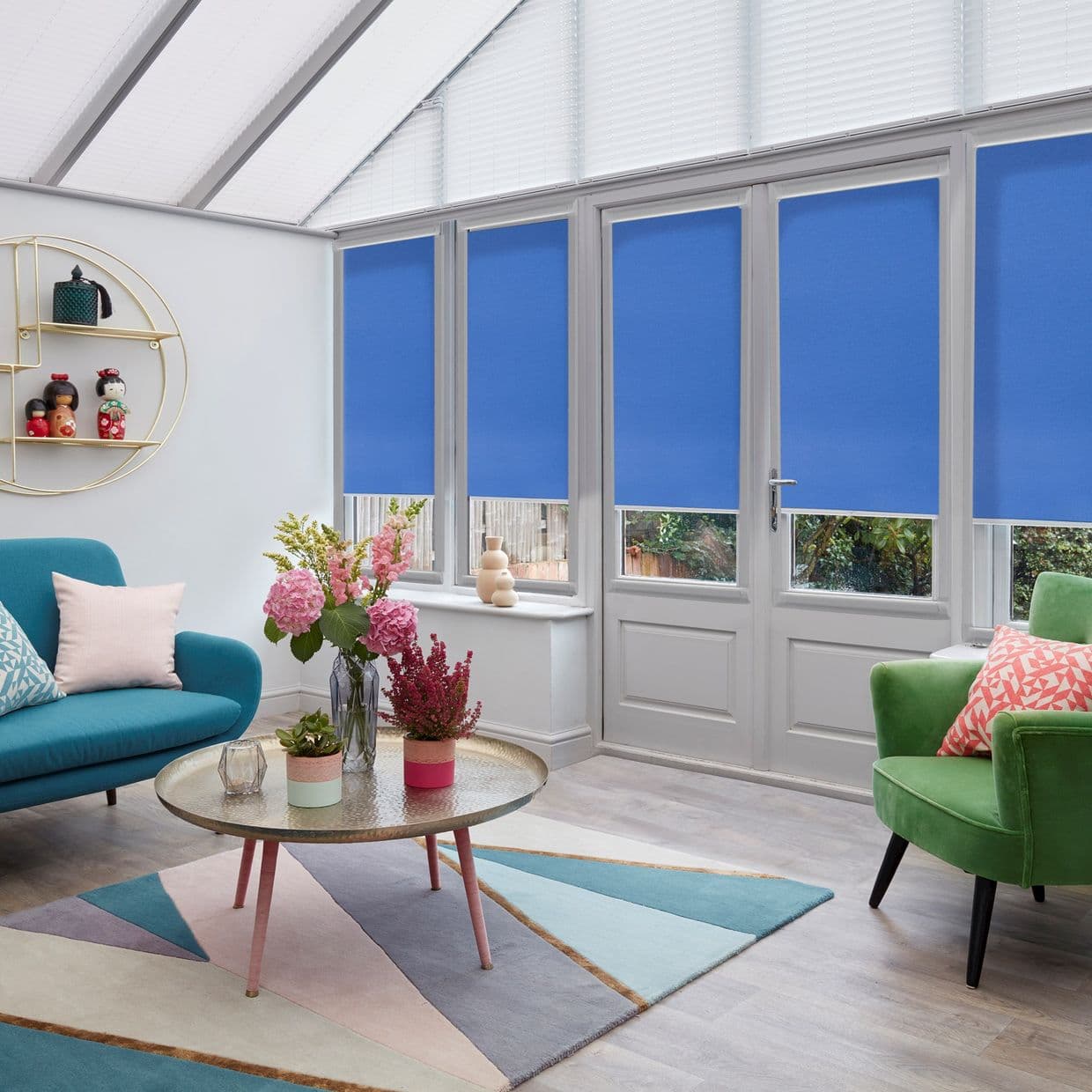 Acacia Sapphire Conservatory Roller blind