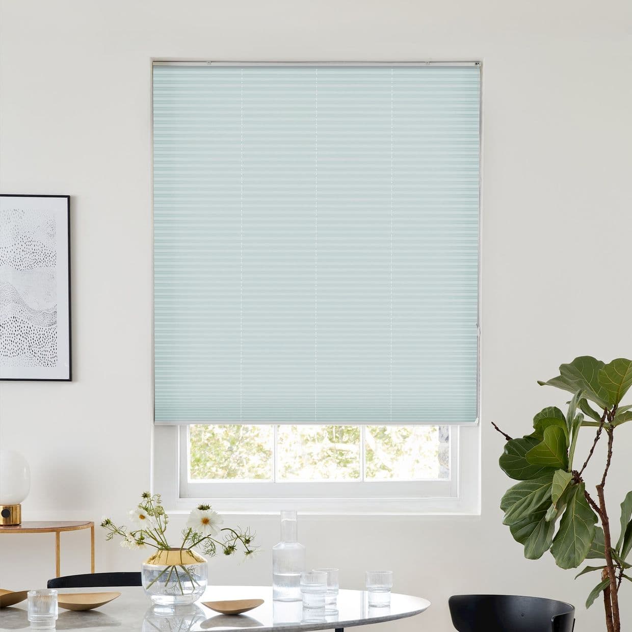 Thermashade Blackout White Pleated Blind