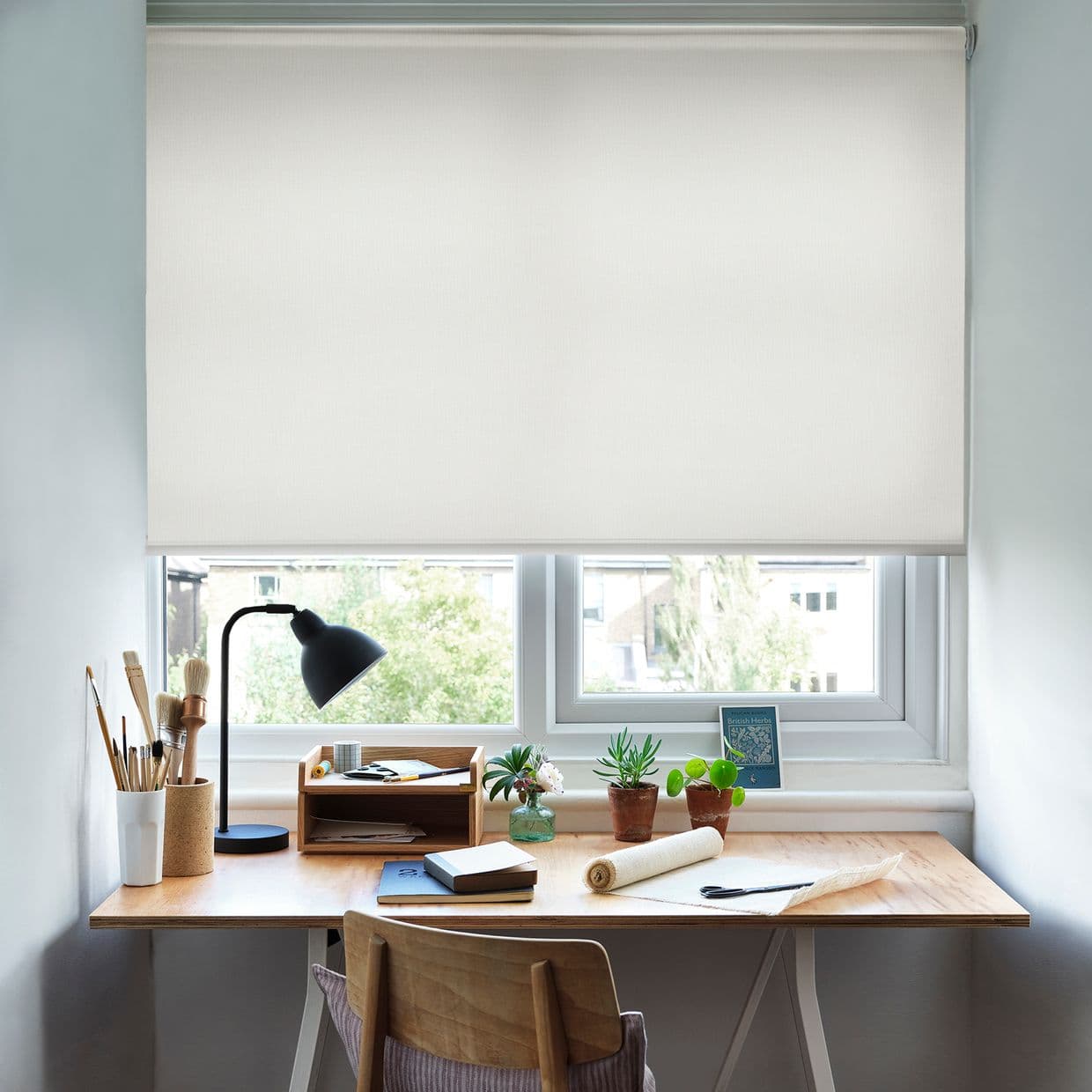 Minnie Milk Roller Blind