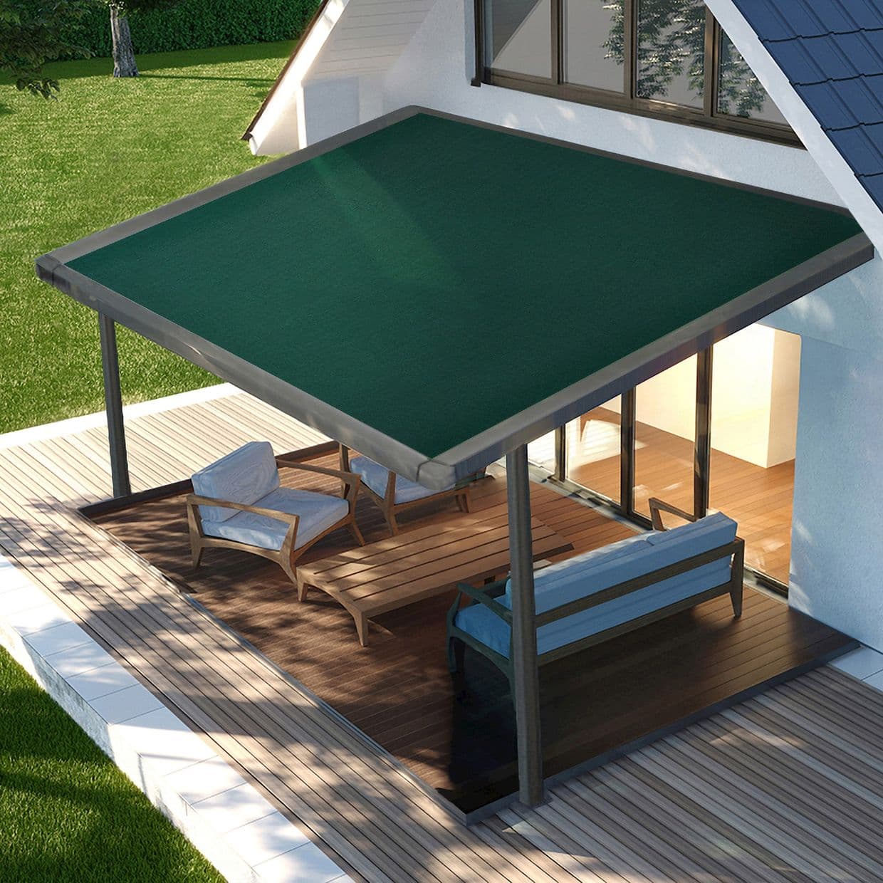 Forest Green Awning