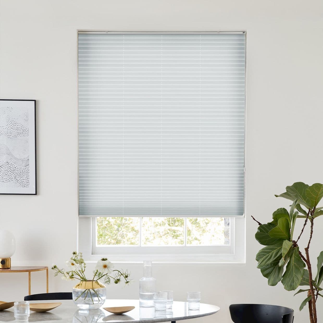 Bali Silver Pleated Blind
