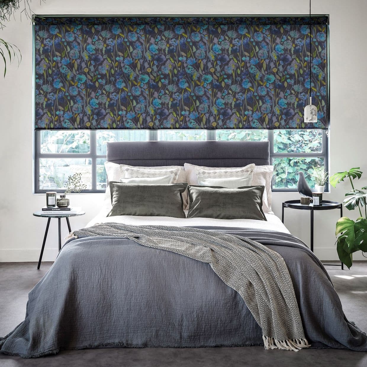 Grace Indigo Roller Blind