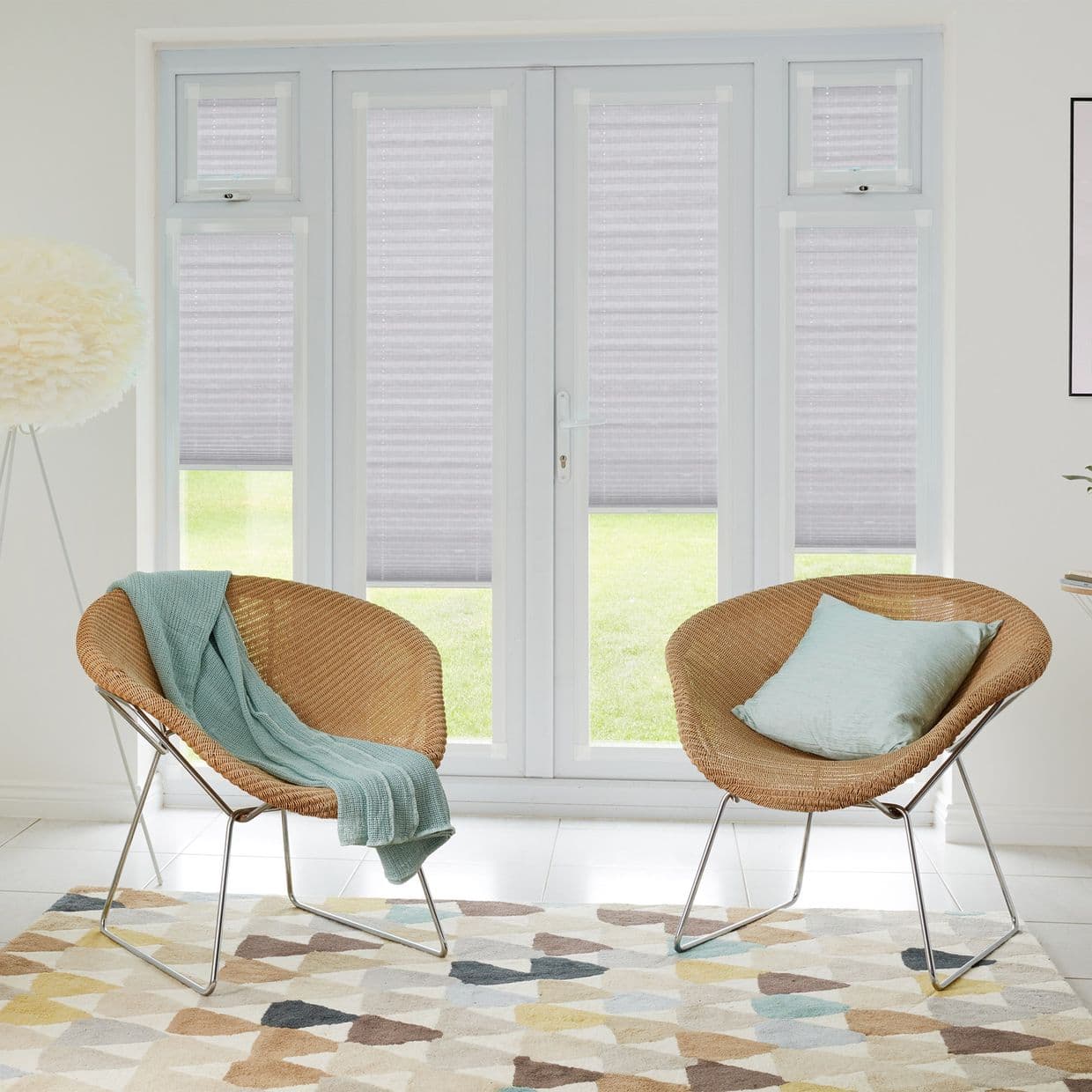 Crush Silver Grey Perfect fit Pleated blind