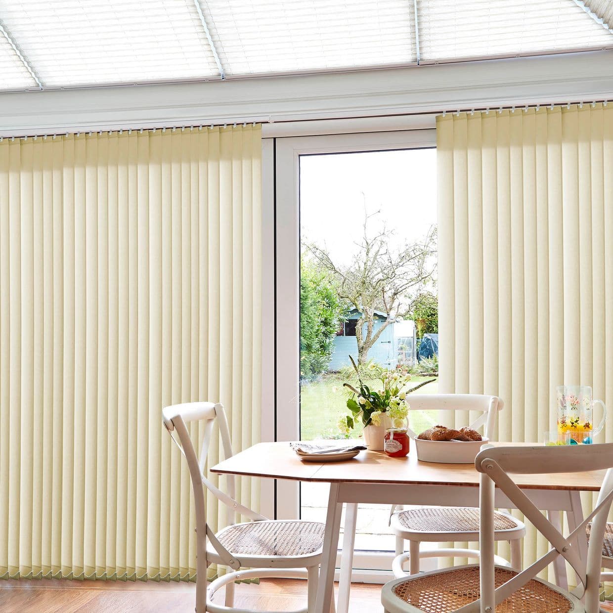 Moor Soft Yellow Conservatory Vertical Blind