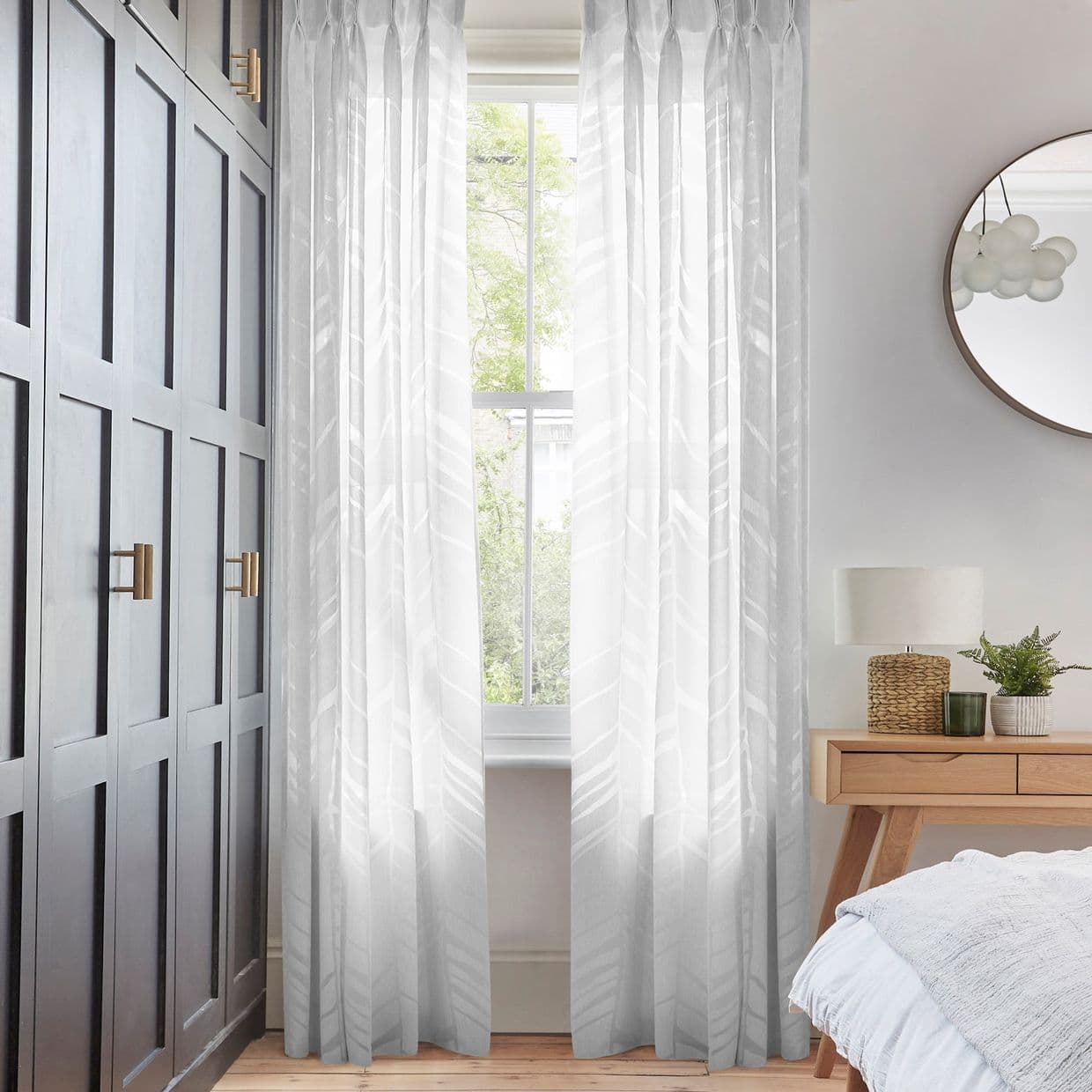 Alpine White Voile Curtain