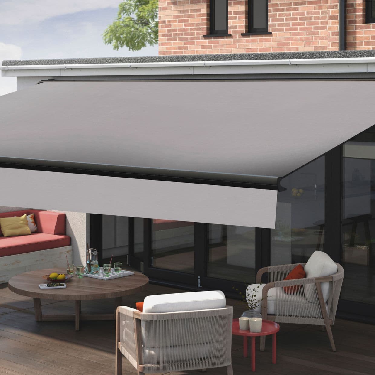 Tweed Gris Awning