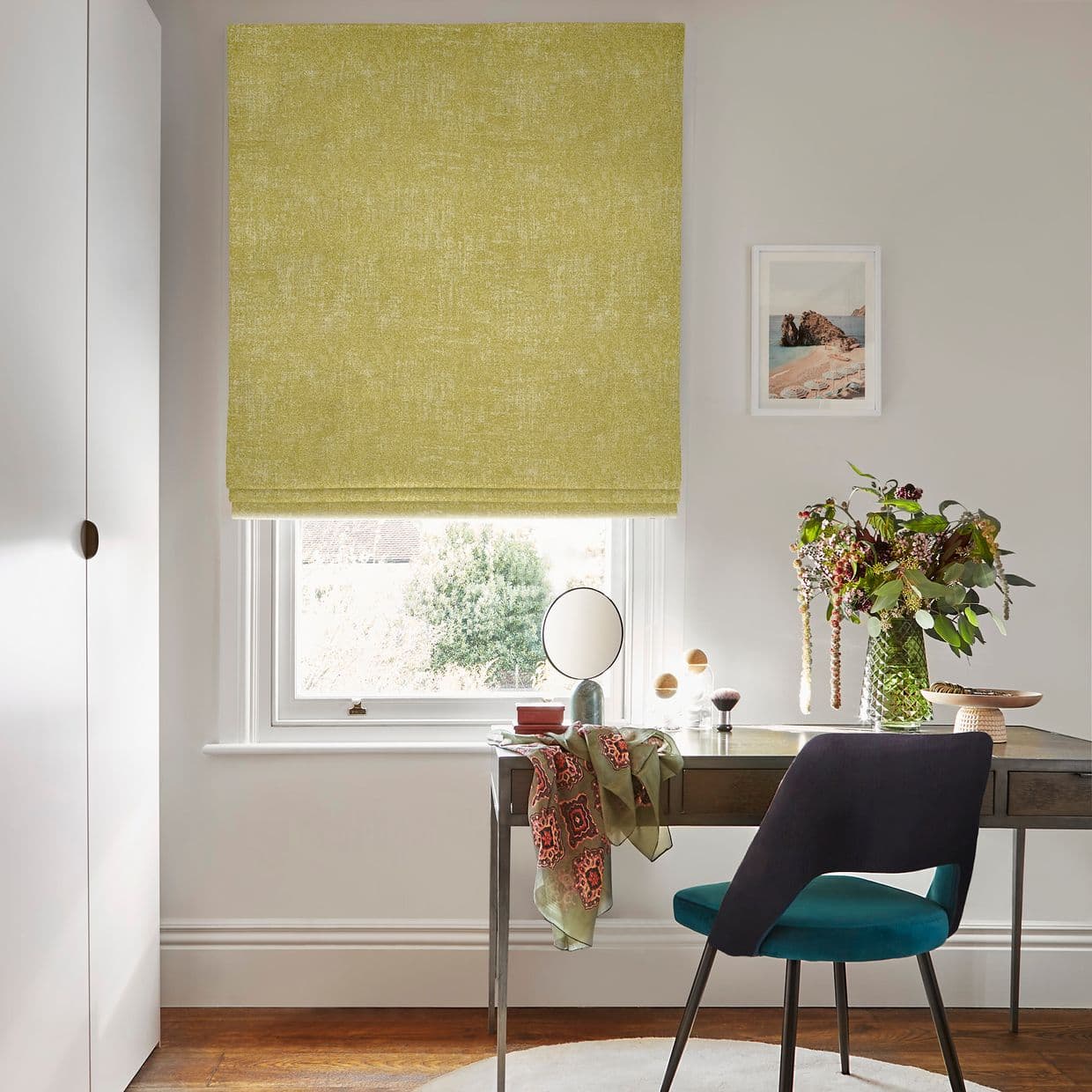 Dusk Brass Roman blind