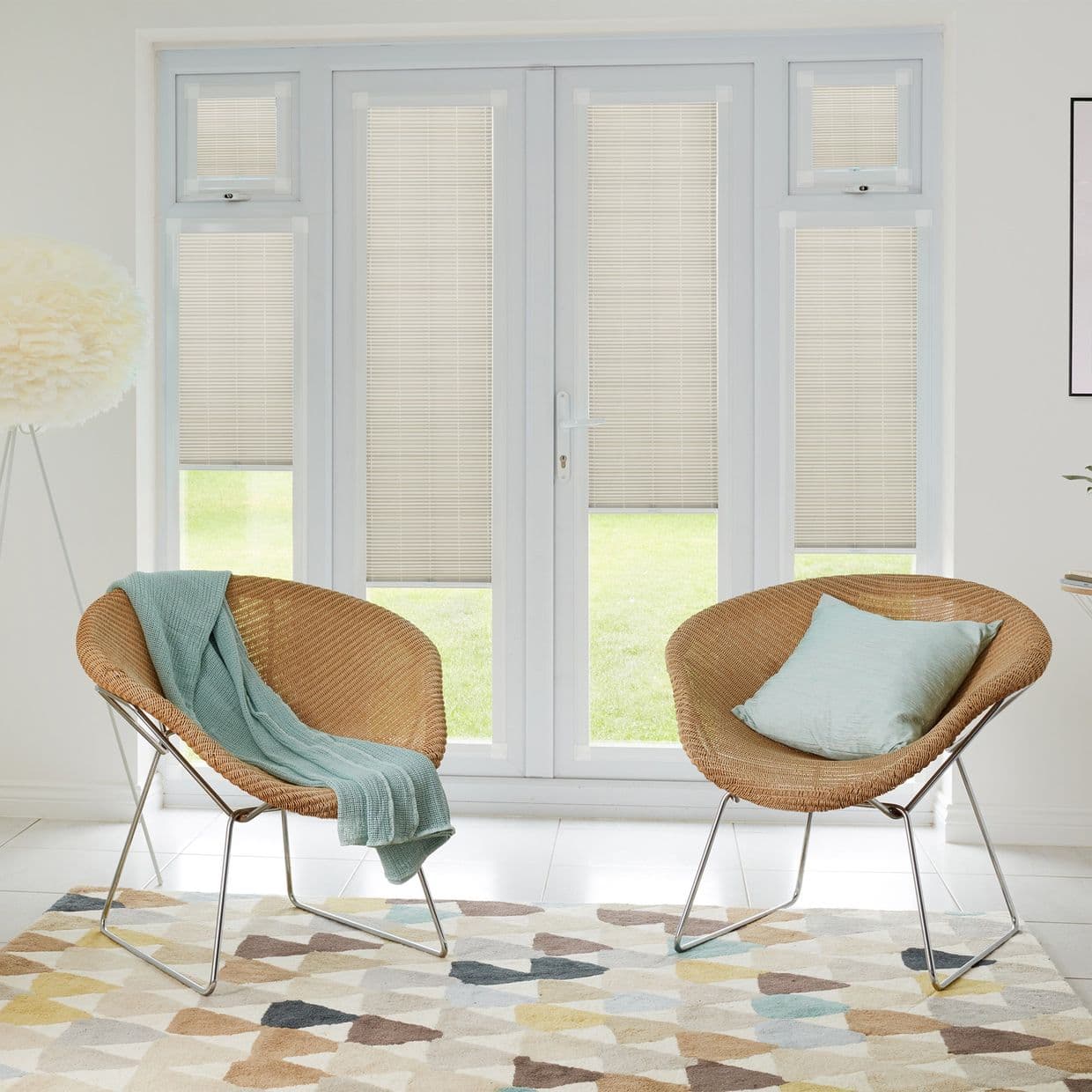 Tocarra Pearled Ivory Perfect fit Pleated blind
