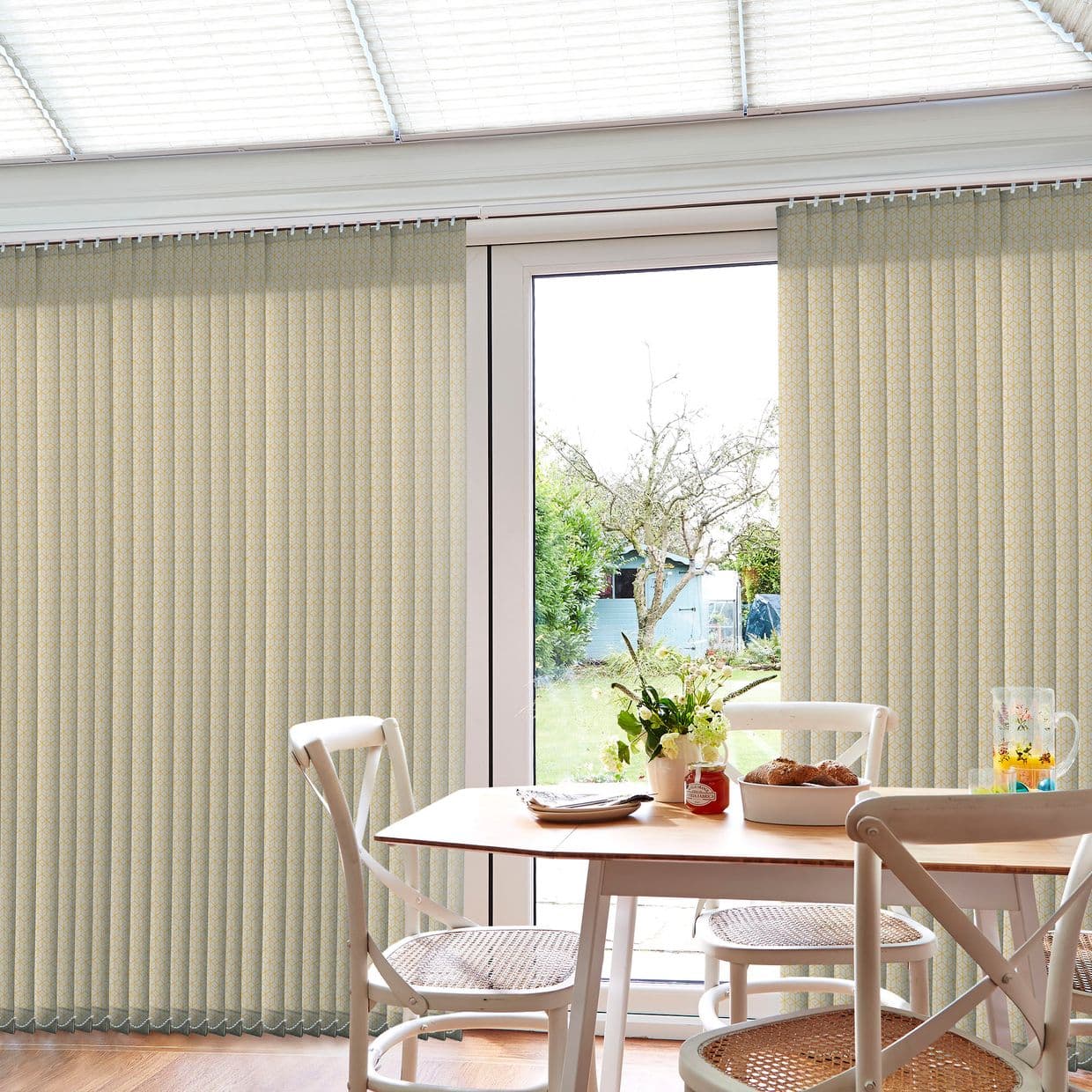 Edison Yellow Conservatory Vertical Blind
