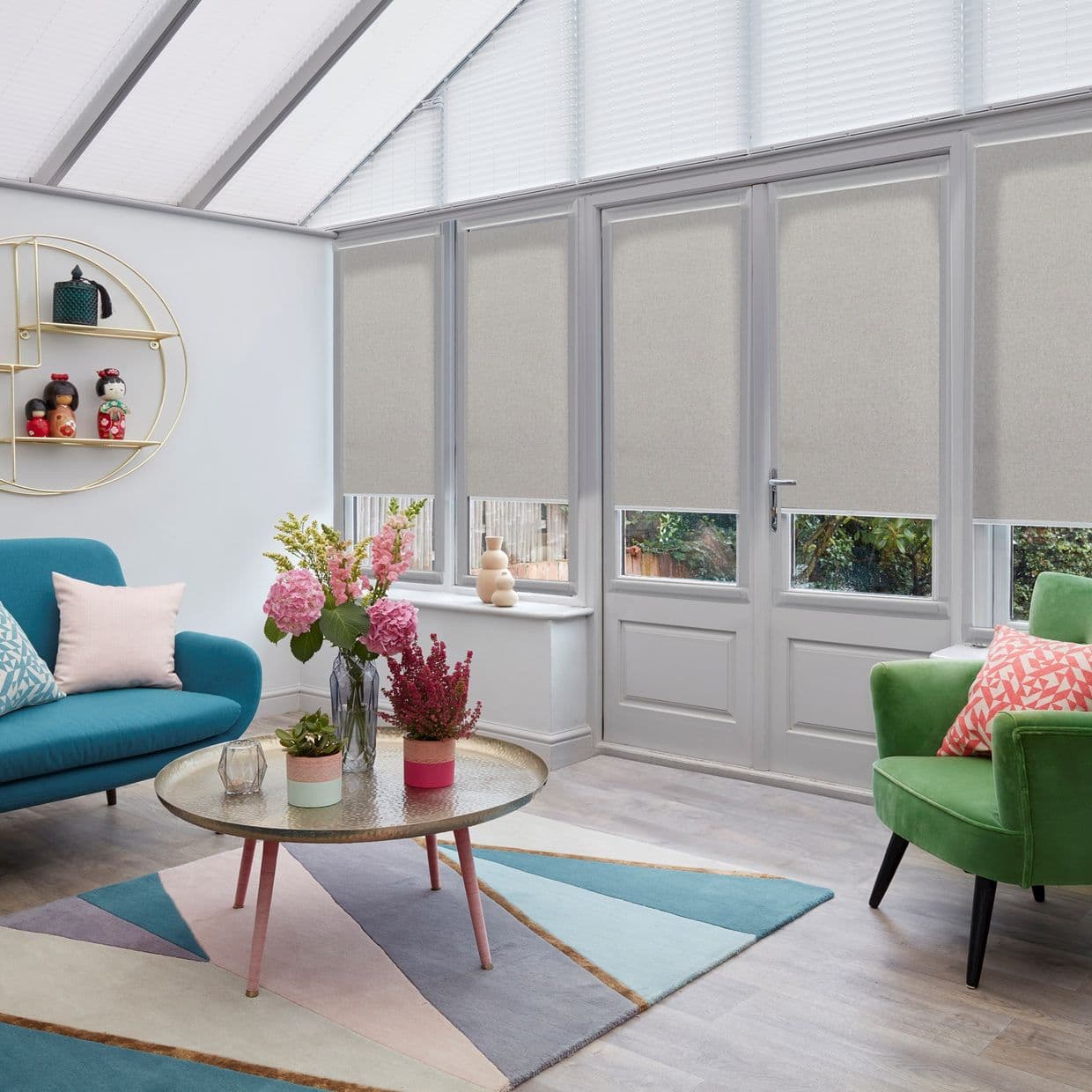 Acacia Silver Conservatory Roller blind