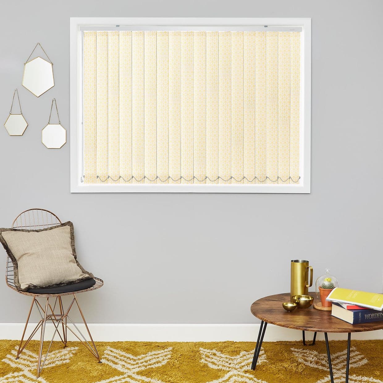 Edison Yellow Vertical Blind