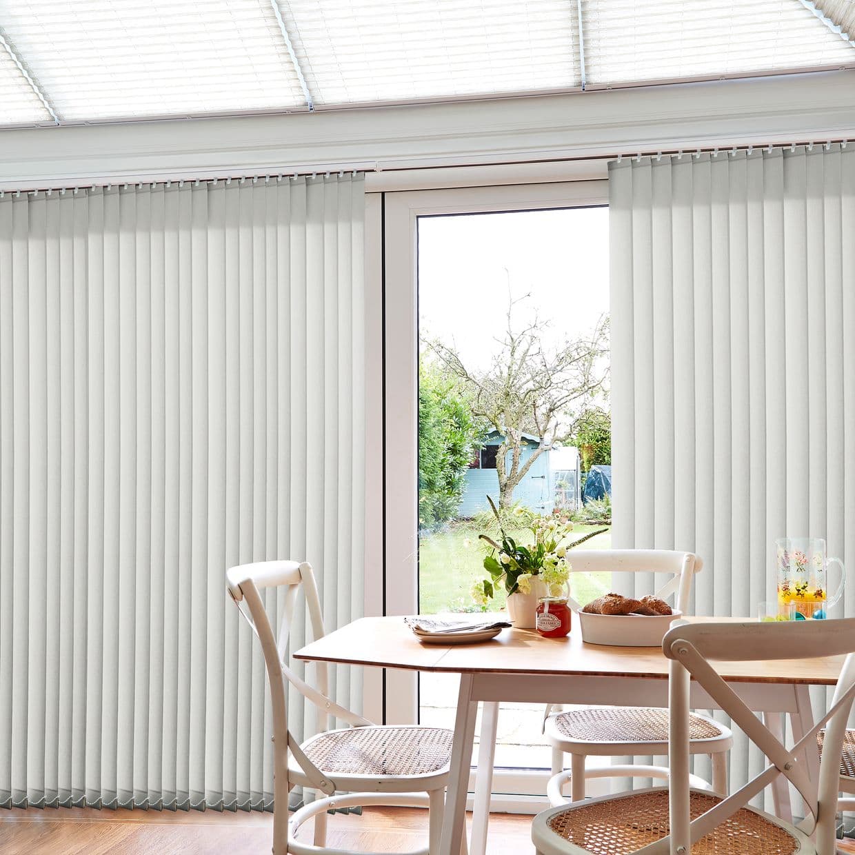 Minnie Milk Conservatory Vertical Blind