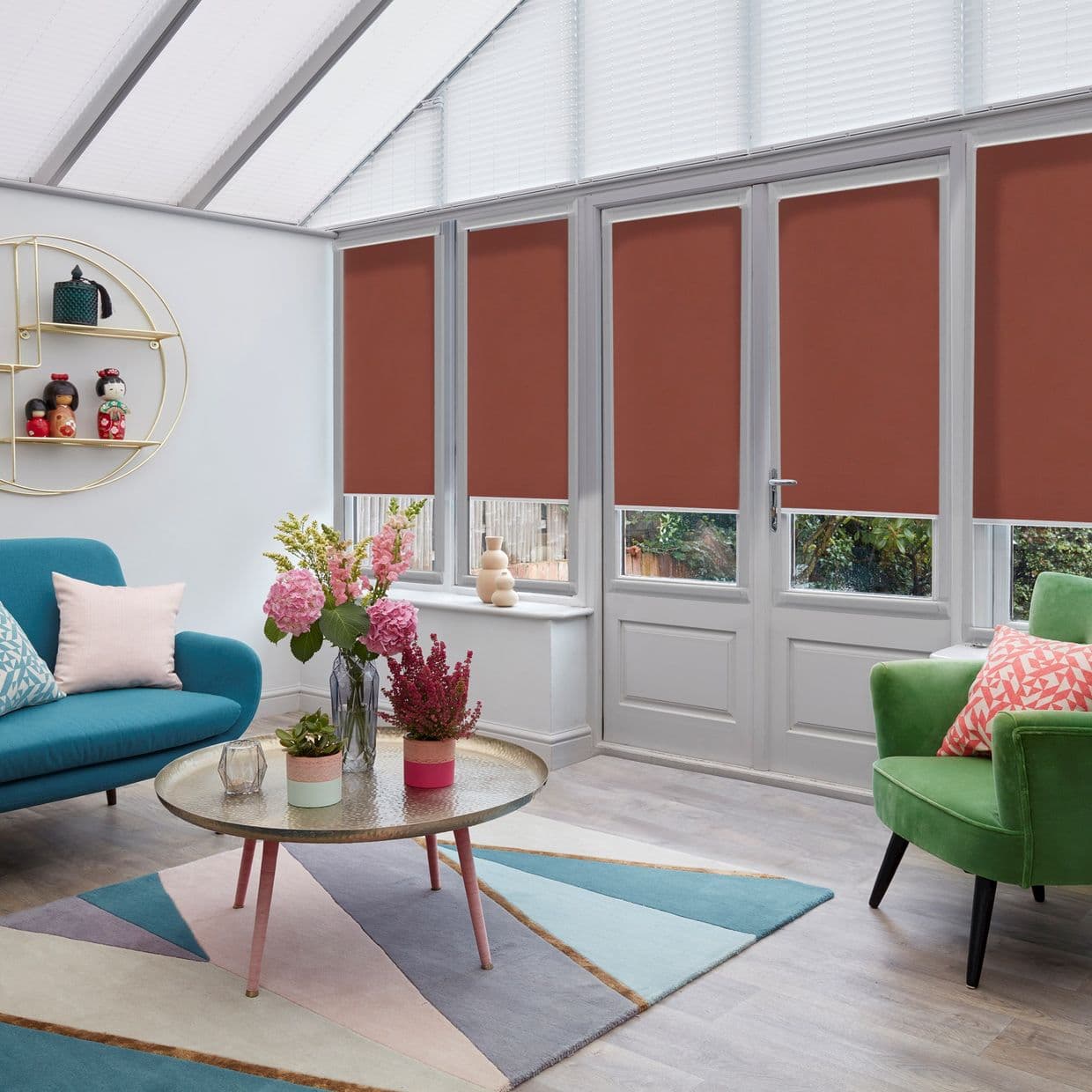 Acacia Coffee Conservatory Roller blind