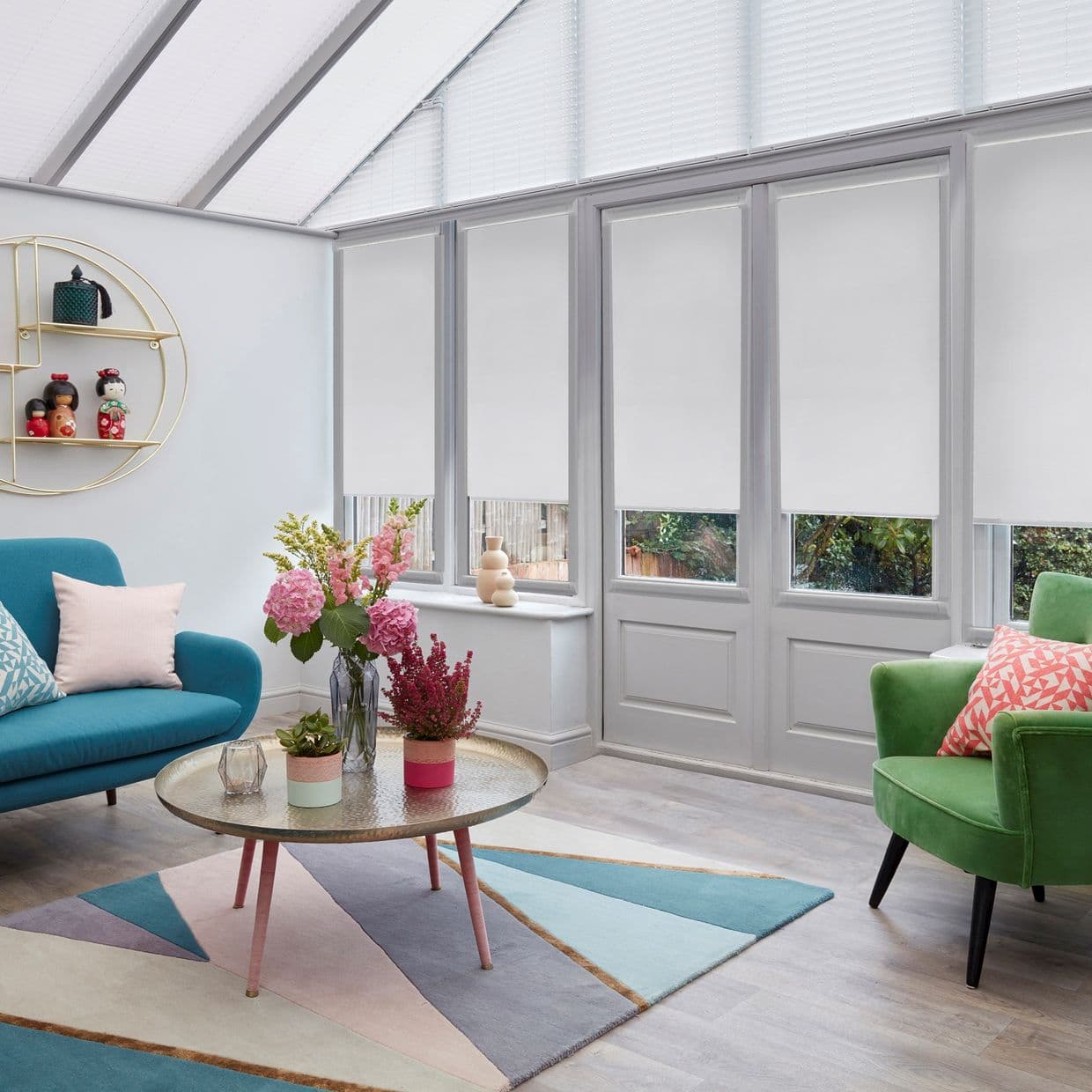 Dapple Frost Conservatory Roller blind