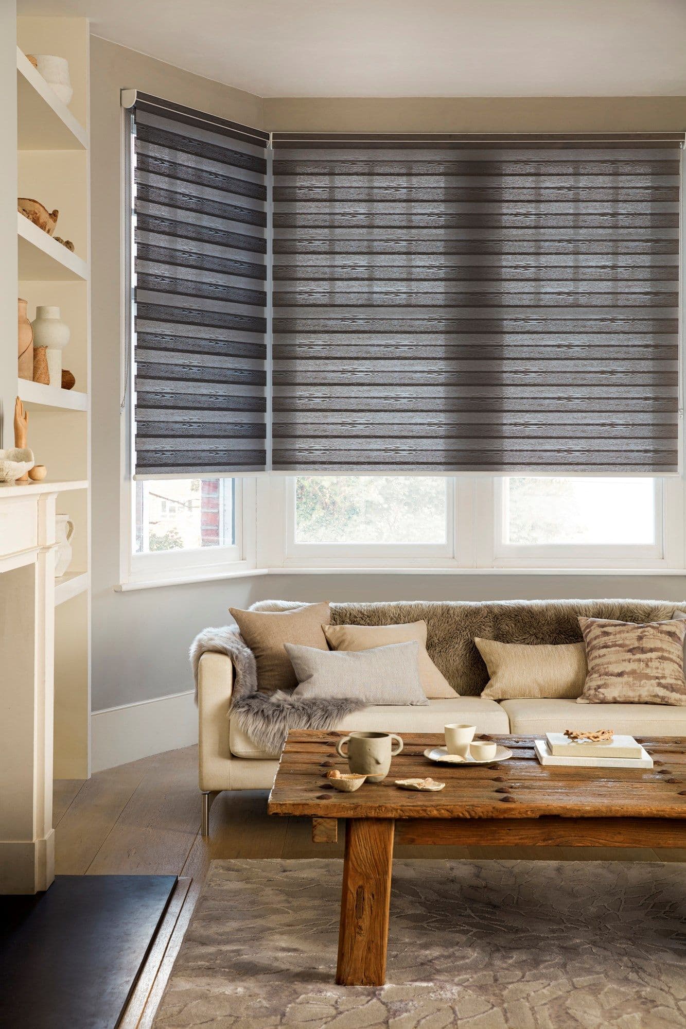 Daybreak Taupe Day and Night Blind