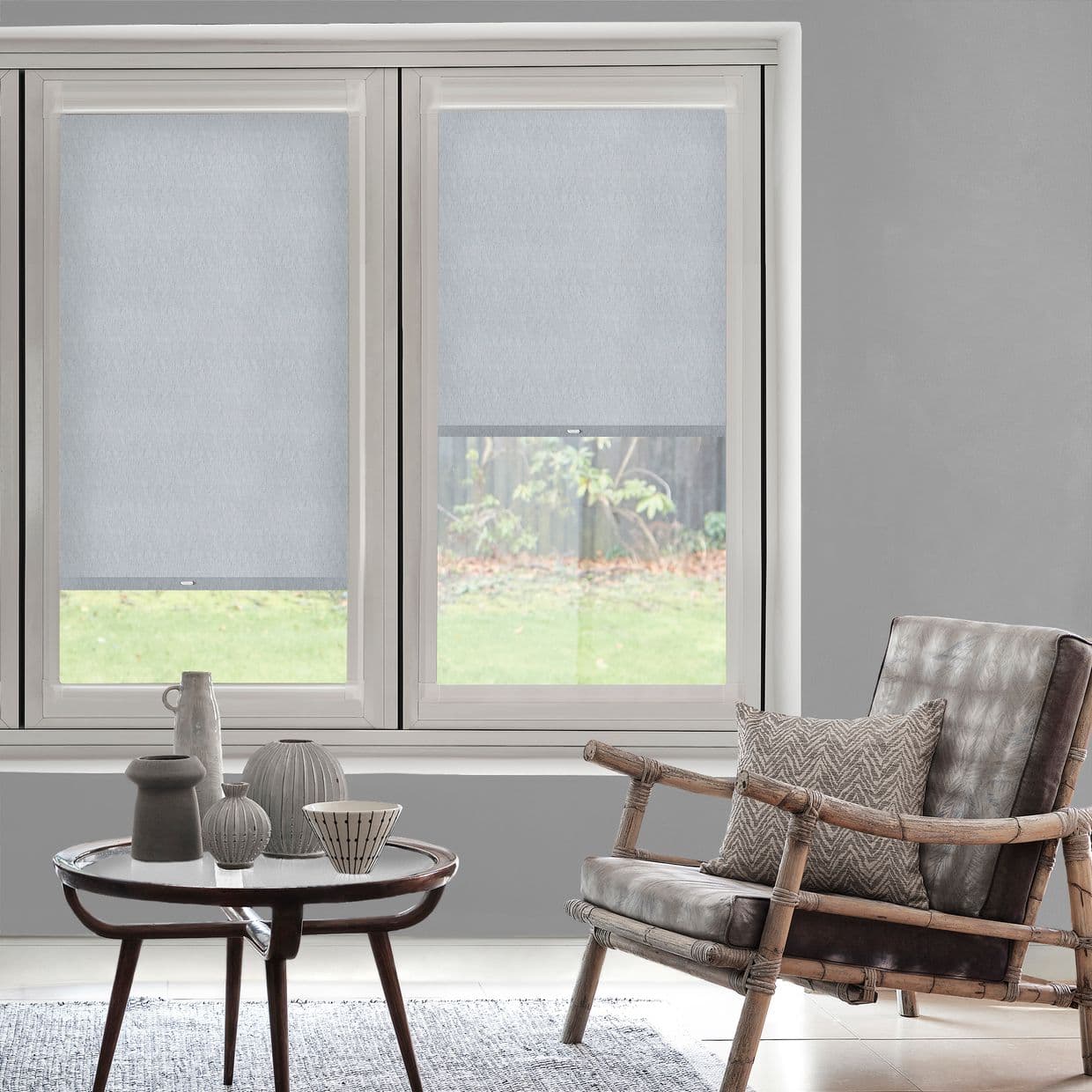Minnie Grey Perfect Fit Roller blind
