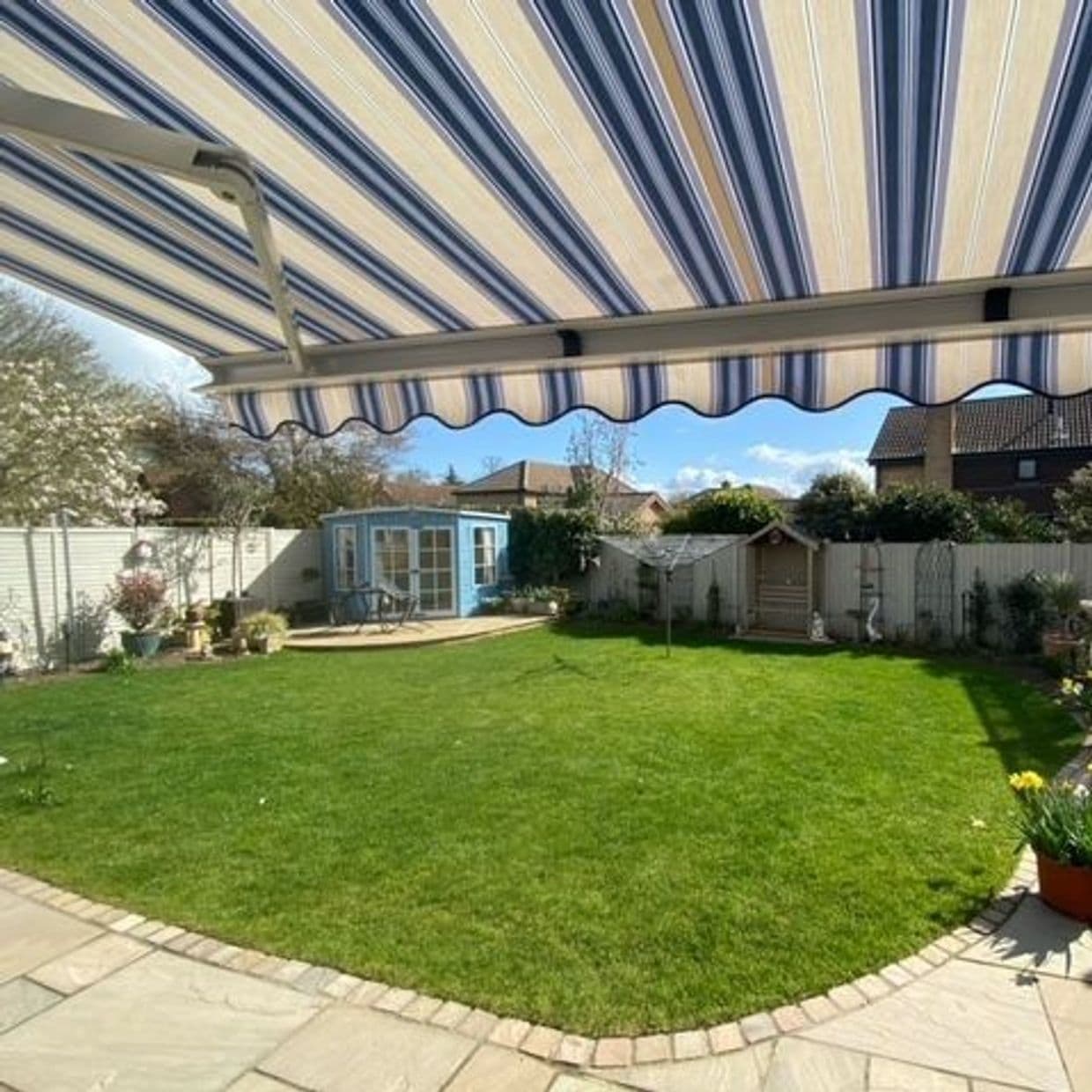 Rome Blue Awning